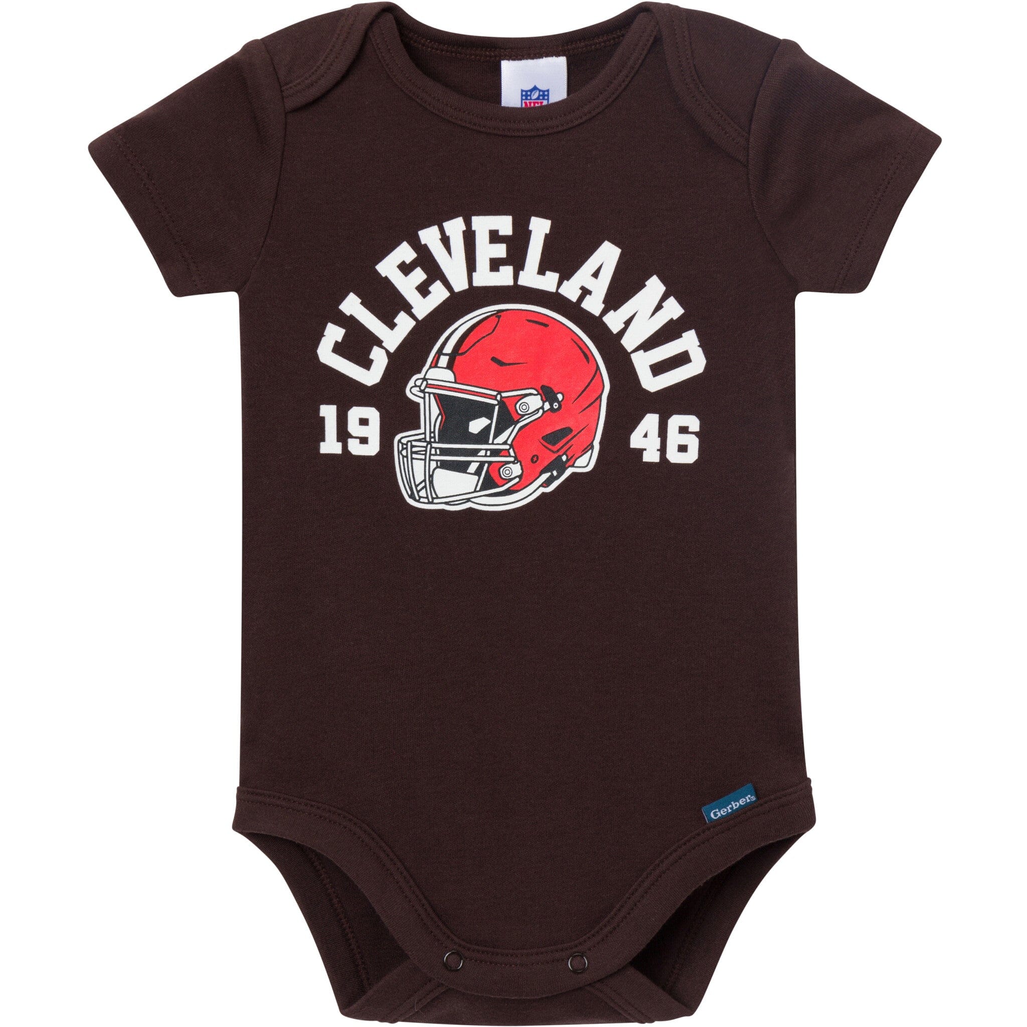 3-Pack Baby Boys Cleveland Browns Short Sleeve Bodysuits - Image 2