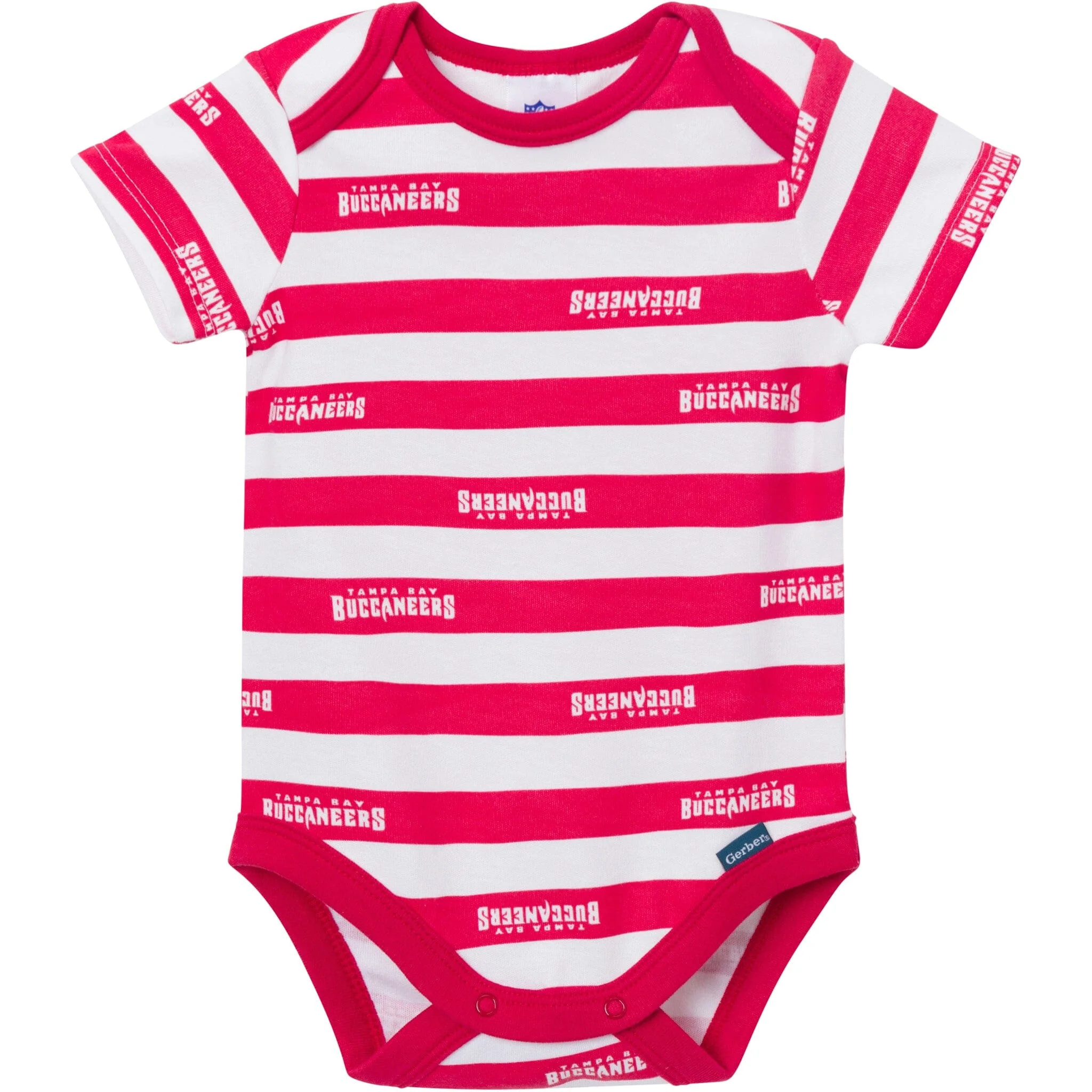 3-Pack Baby Boys Tampa Bay Buccaneers Short Sleeve Bodysuits - Image 3