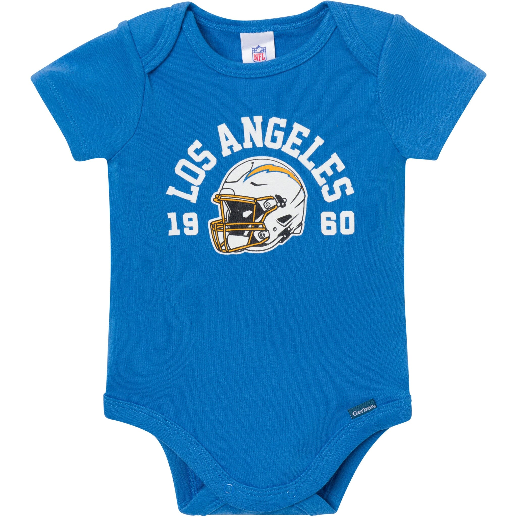 3-Pack Baby Boys Los Angeles Chargers Short Sleeve Bodysuits - Image 2