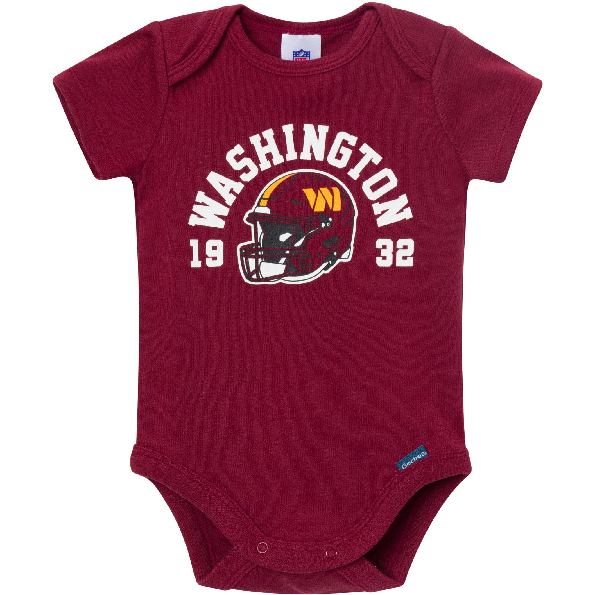 3-Pack Baby Boys Washington Commanders Short Sleeve Bodysuits - Image 2