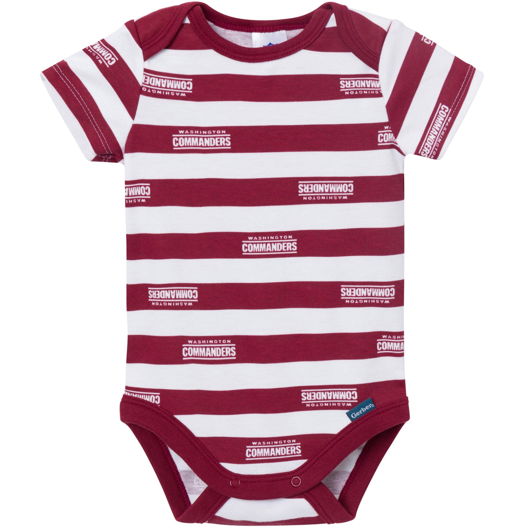 3-Pack Baby Boys Washington Commanders Short Sleeve Bodysuits - Image 3