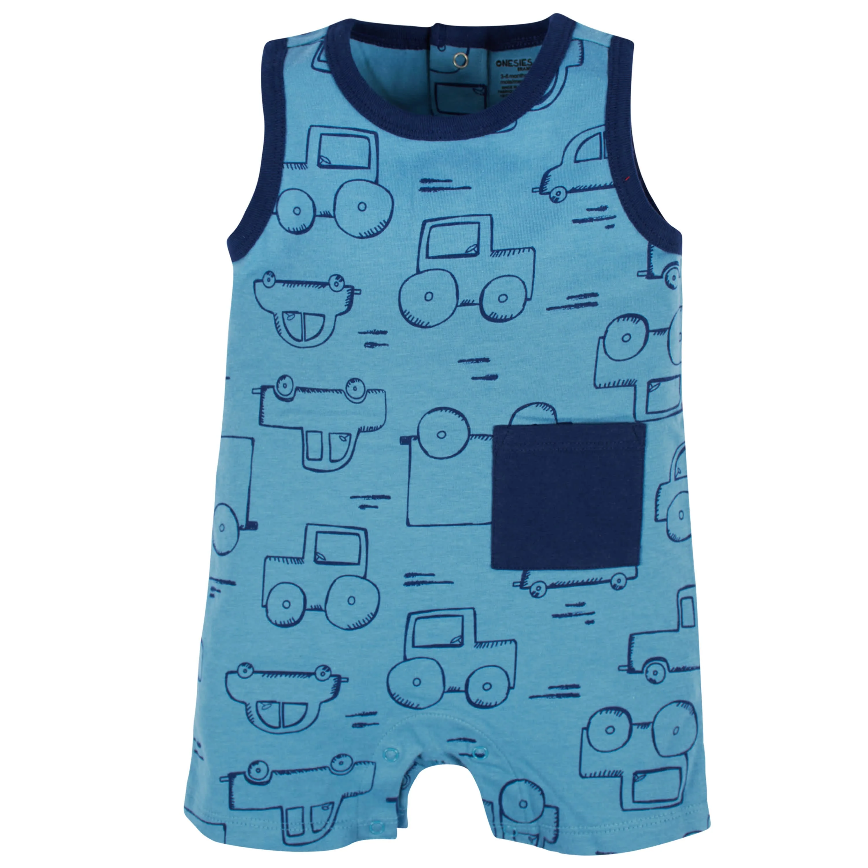 3-Pack Baby Boys Construction Zone Rompers - Image 4