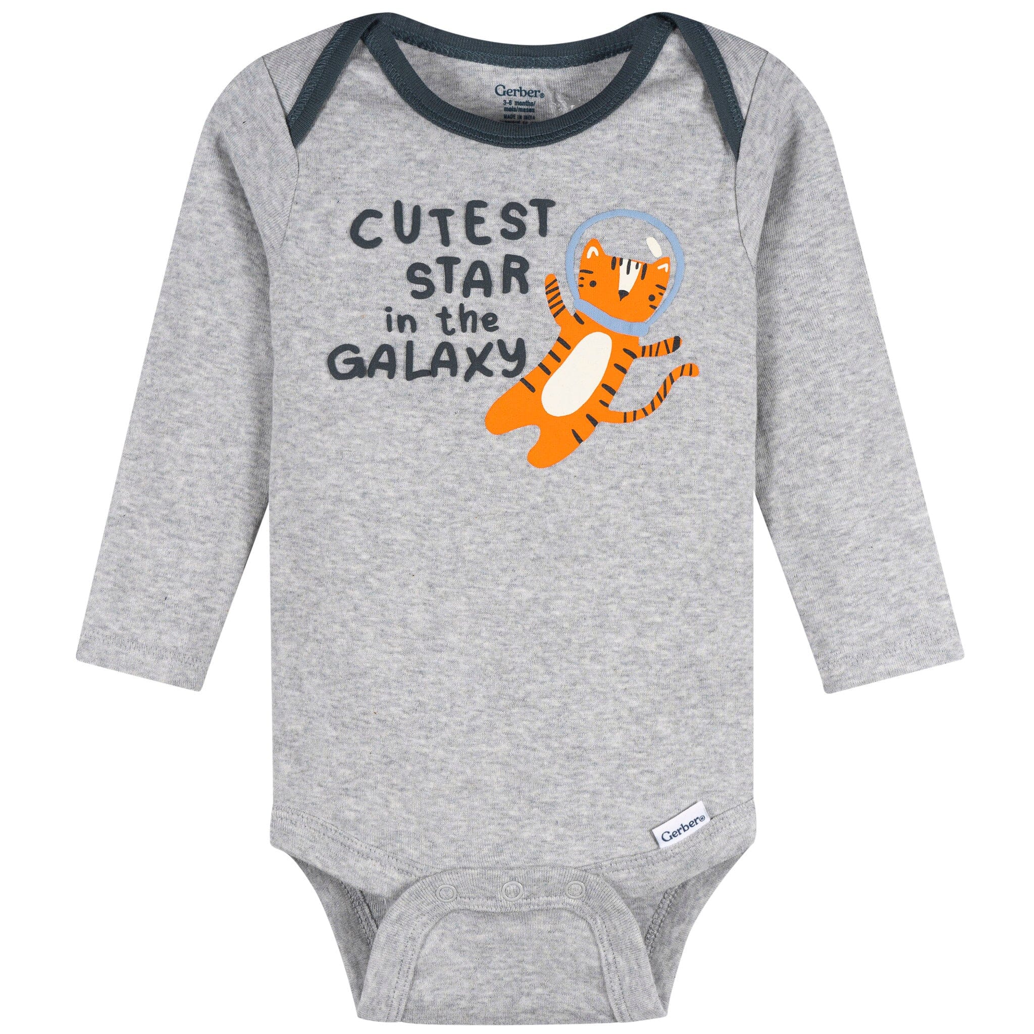 3-Pack Baby Boys Cutest Star Long Sleeve Onesies® Bodysuits - Image 2