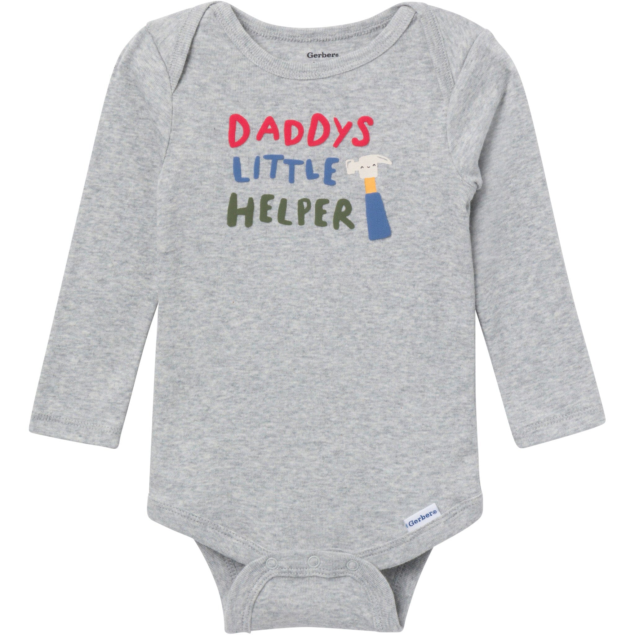 3-Pack Baby Boys Daddy's Little Helper Long Sleeve Onesies® Bodysuits - Image 2