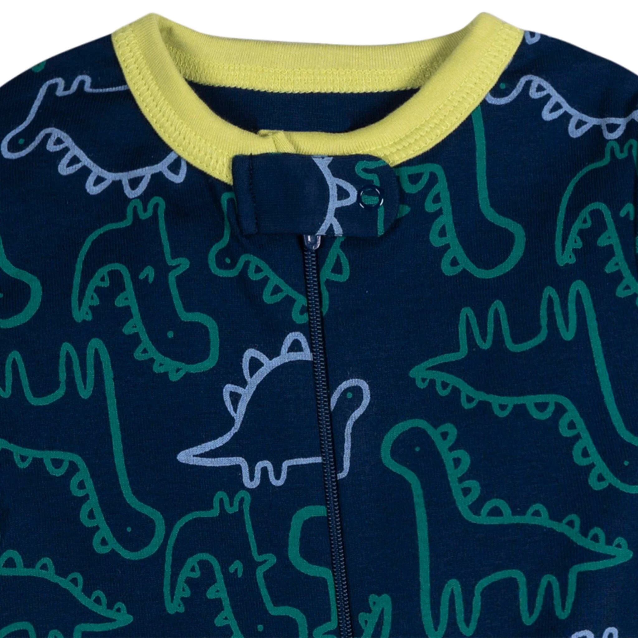 3-Pack Baby Boys Dinos Footless Pajamas - Image 9