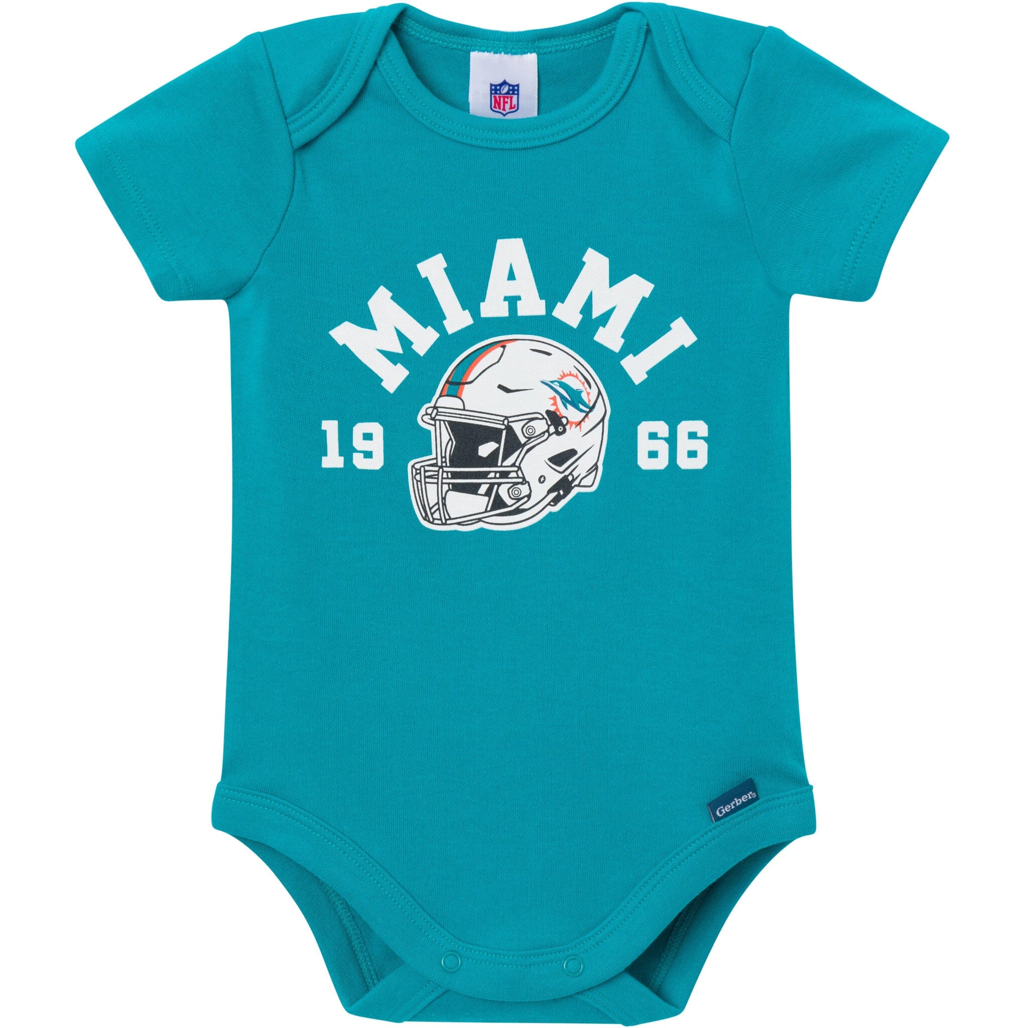 3-Pack Baby Boys Miami Dolphins Short Sleeve Bodysuits - Image 3