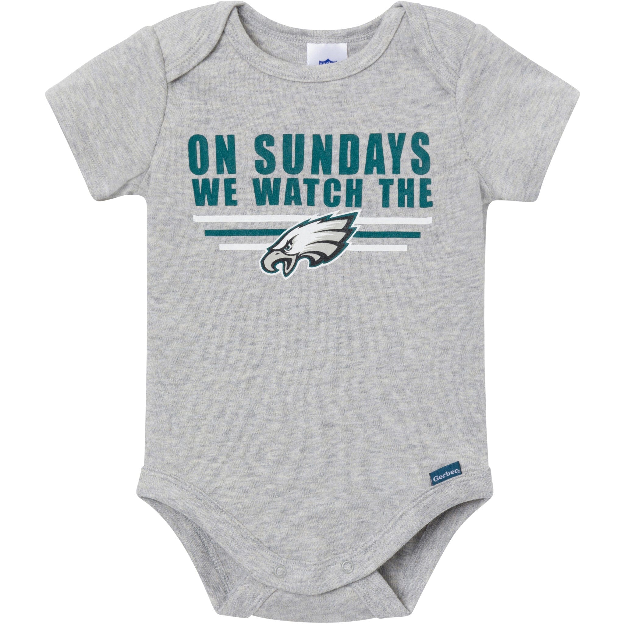 3-Pack Baby Boys Philadelphia Eagles Short Sleeve Bodysuits - Image 6