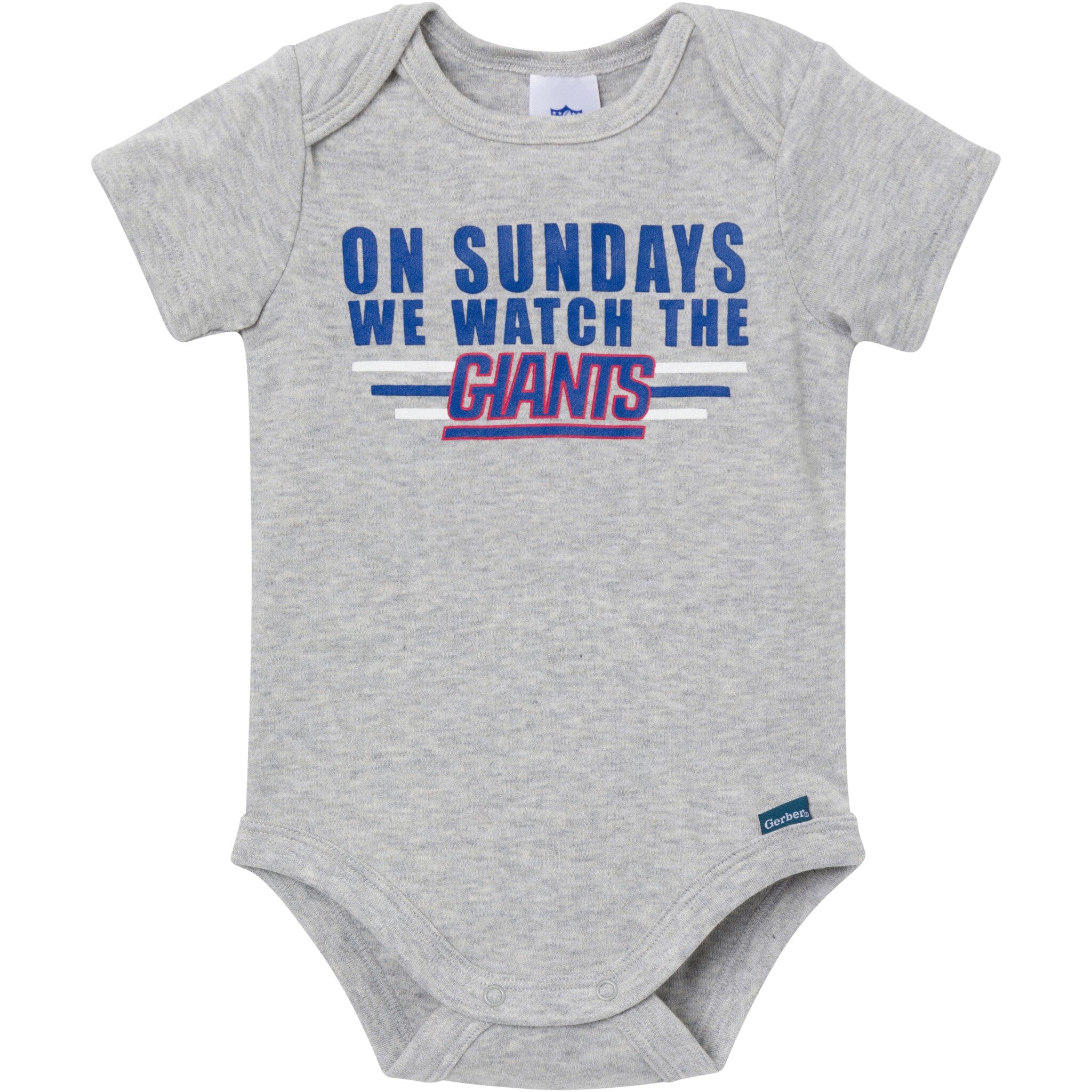 3-Pack Baby Boys New York Giants Short Sleeve Bodysuits - Image 4