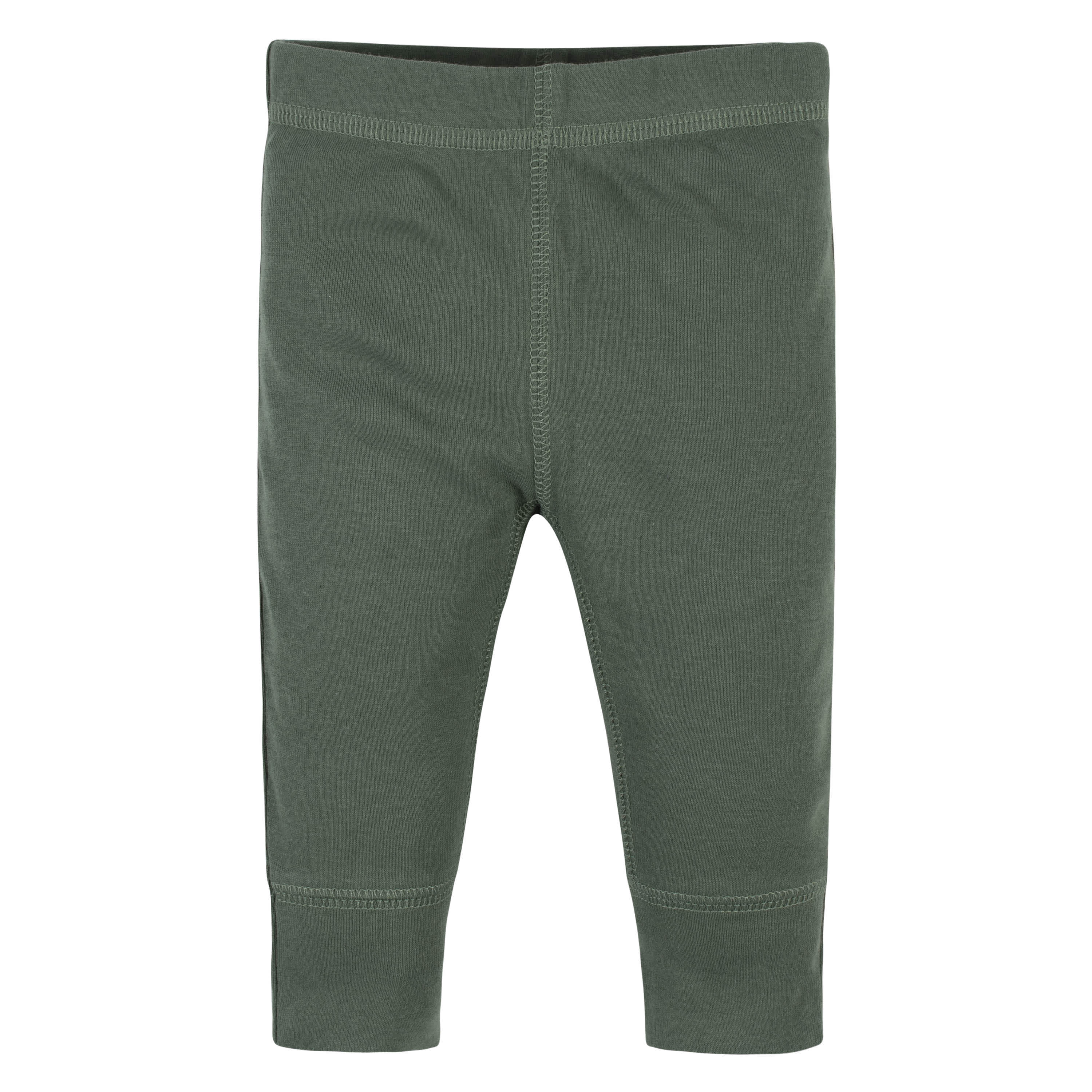 3-Pack Baby Boys Green, Gray, & Blue Pants - Image 3
