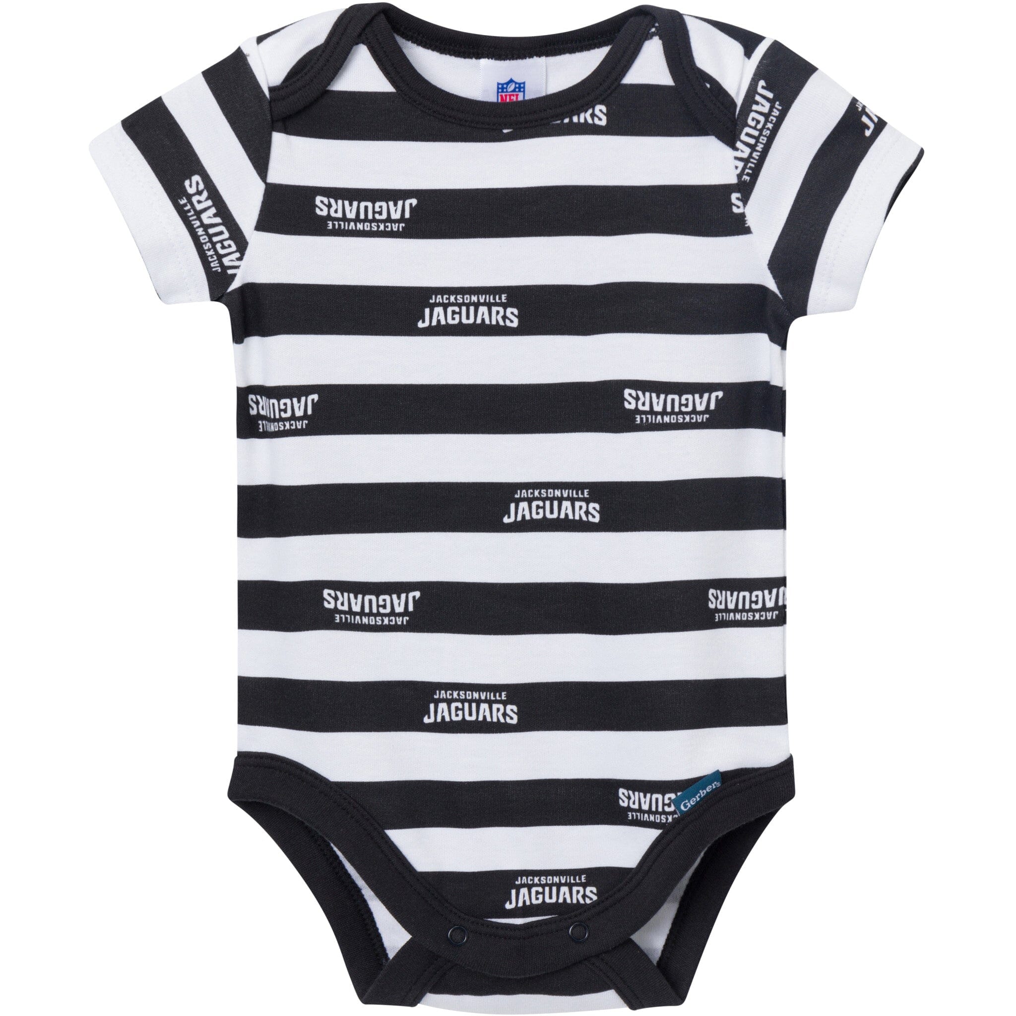 3-Pack Baby Boys Jacksonville Jaguars Short Sleeve Bodysuits - Image 4