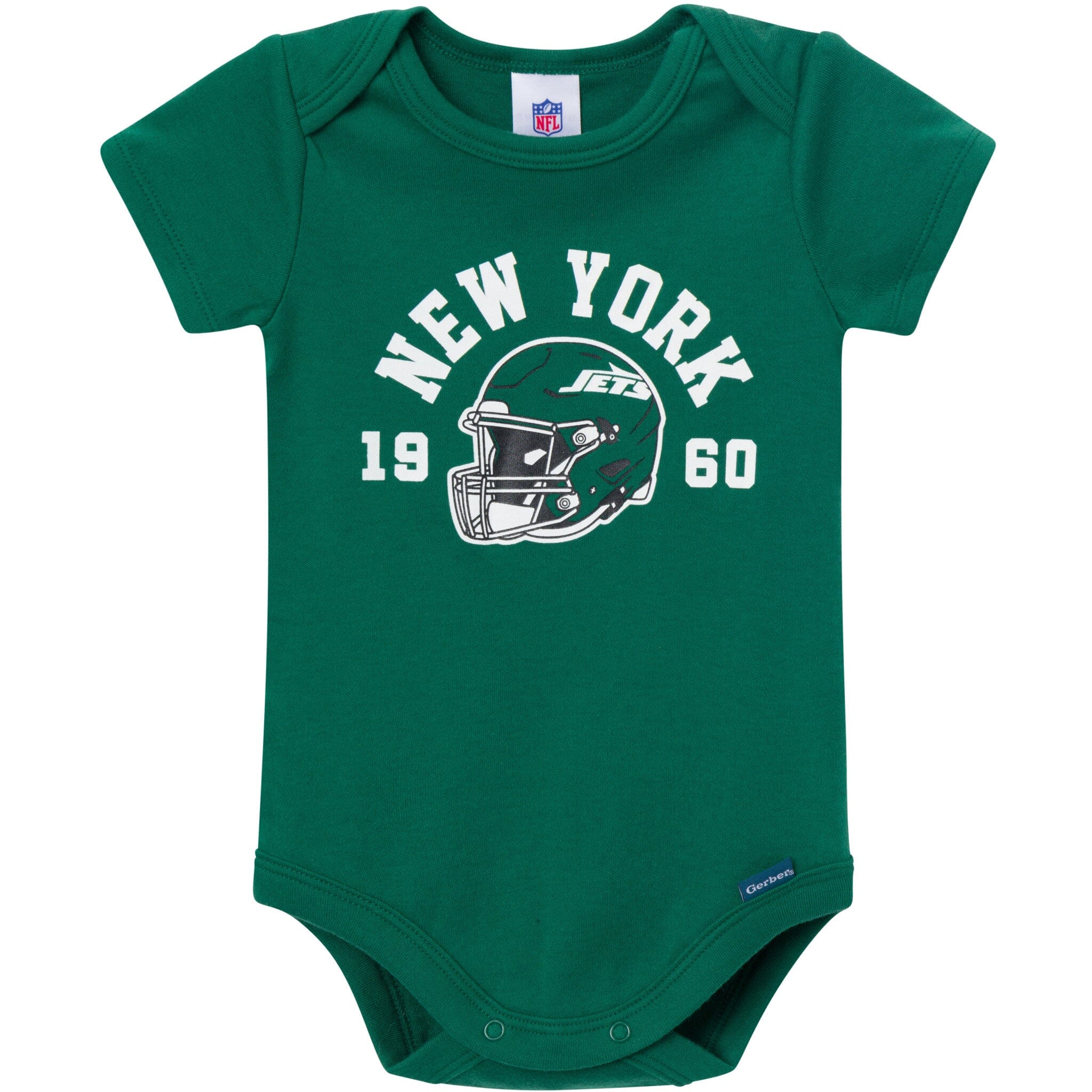 3-Pack Baby Boys New York Jets Short Sleeve Bodysuits - Image 2