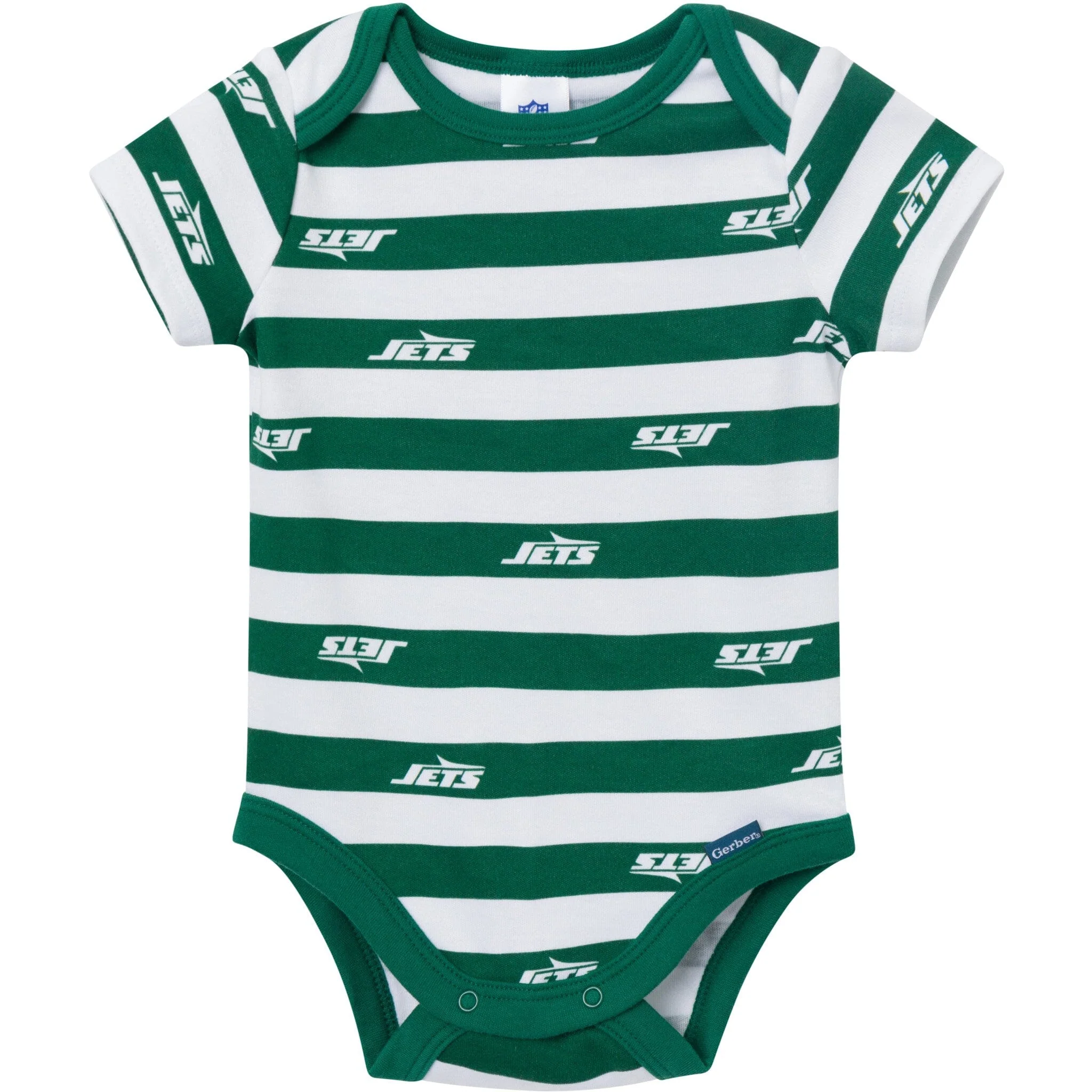 3-Pack Baby Boys New York Jets Short Sleeve Bodysuits - Image 3