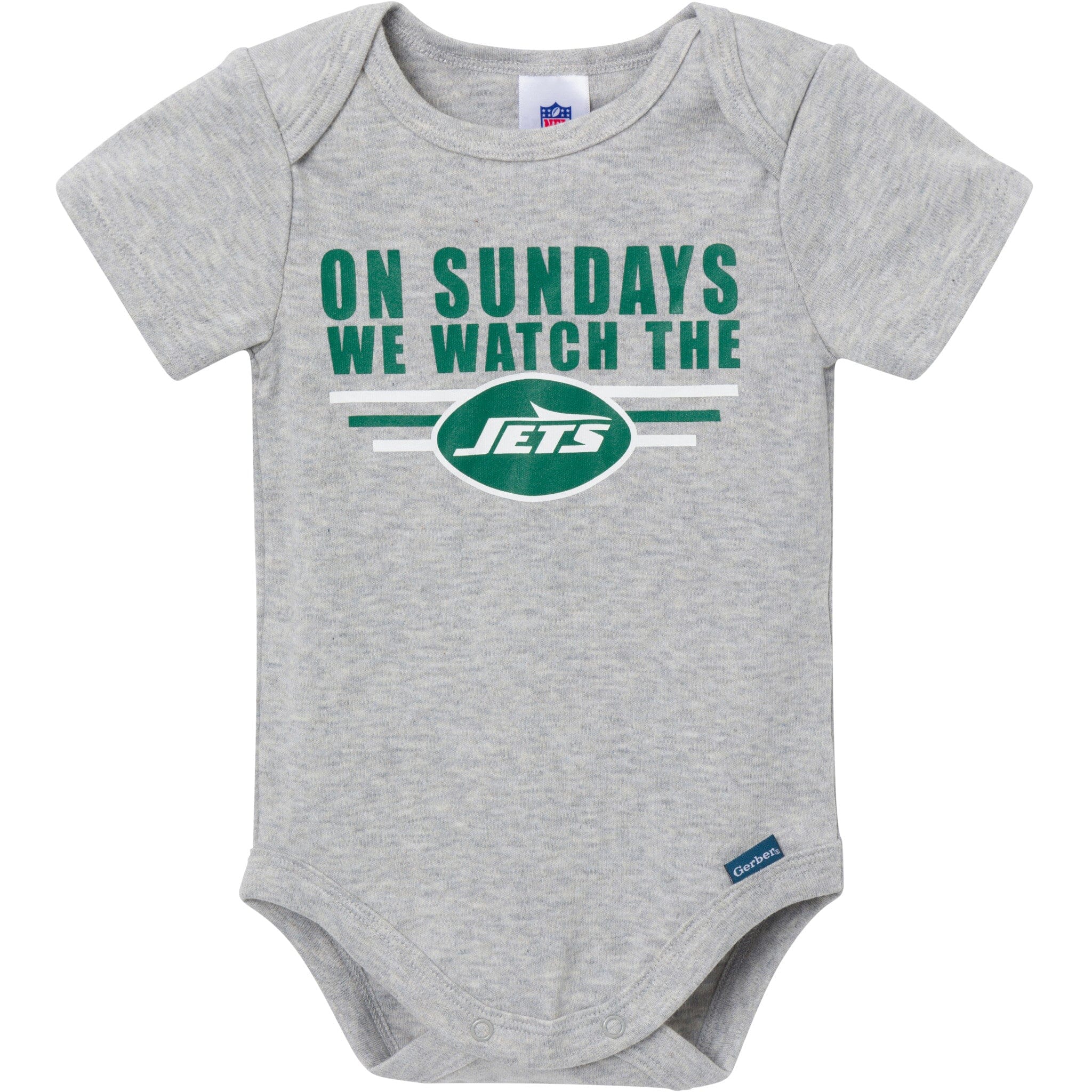 3-Pack Baby Boys New York Jets Short Sleeve Bodysuits - Image 4