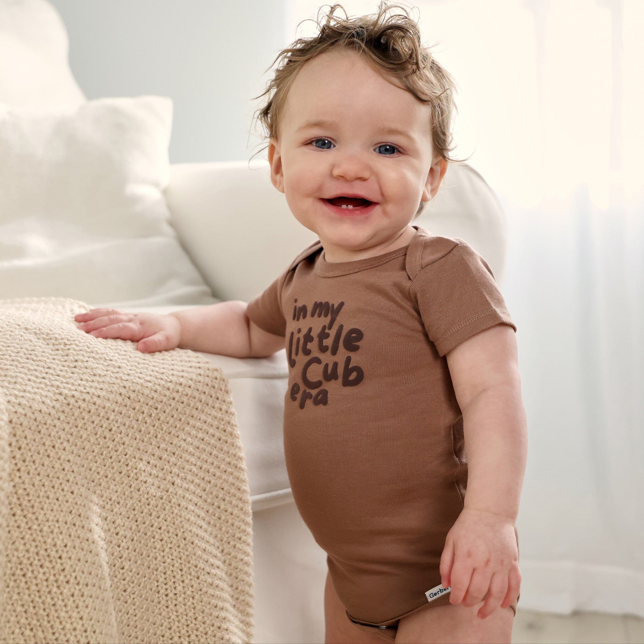 3-Pack Baby Boys Little Cub Short Sleeve Onesies® Bodysuits - Image 3