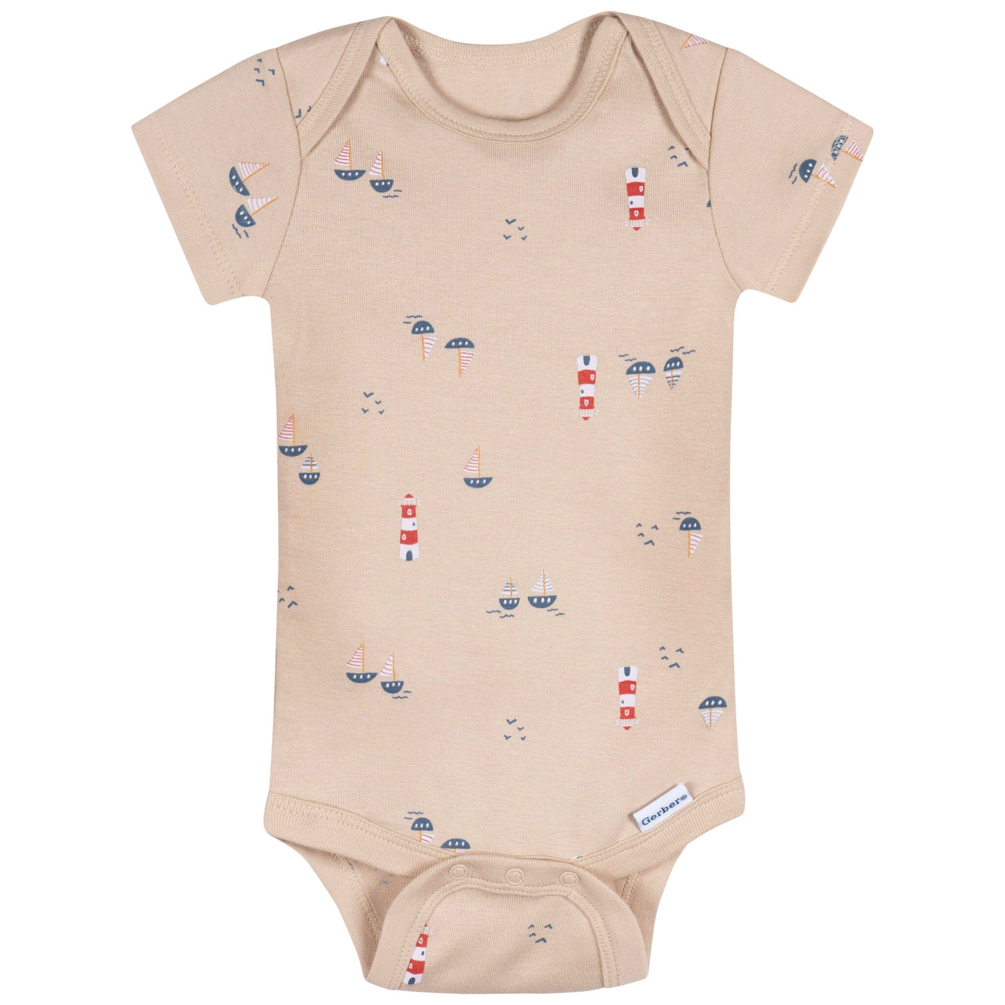 3-Pack Baby Boys Little Lighthouse Short Sleeve Onesies® Bodysuits - Image 7