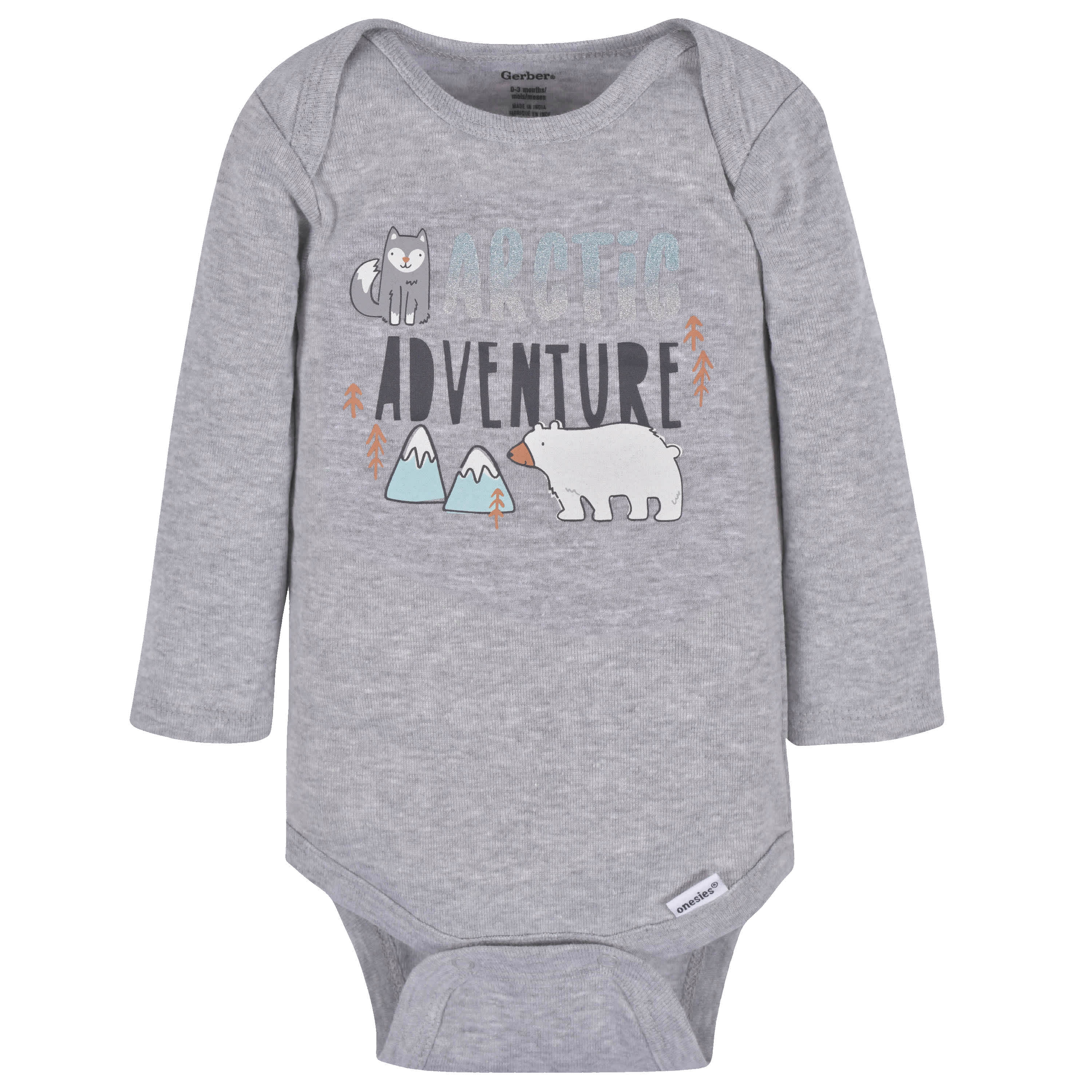 3-Pack Baby Boys Polar Pals Long Sleeve Onesies® Bodysuits - Image 2