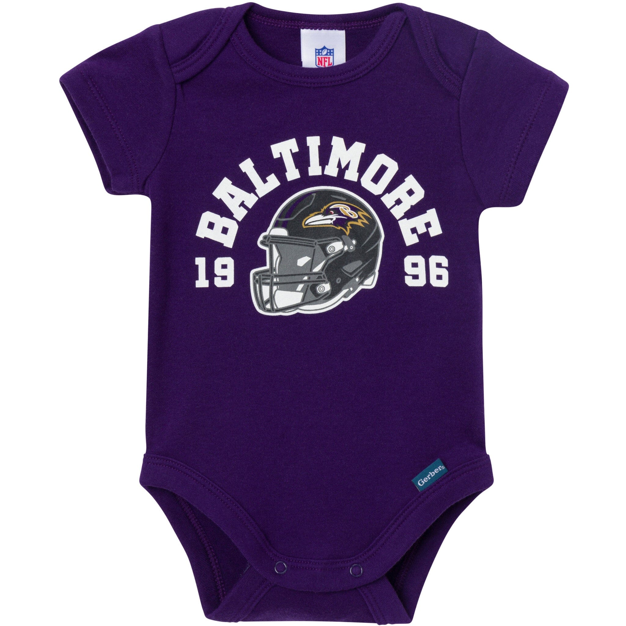 3-Pack Baby Boys Baltimore Ravens Short Sleeve Bodysuits - Image 2