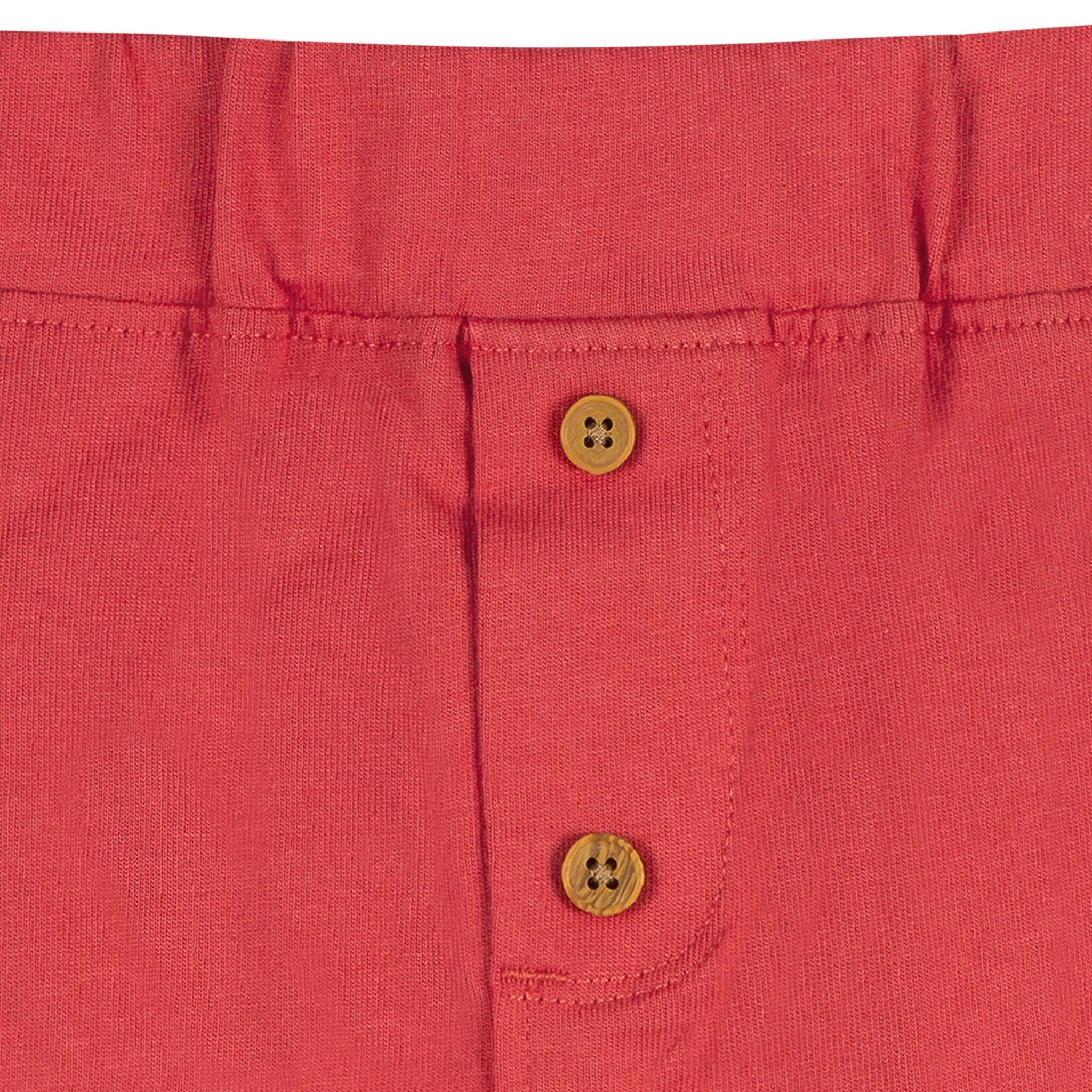 3-Pack Baby Boys Red, White & Blue Knit Shorts - Image 3