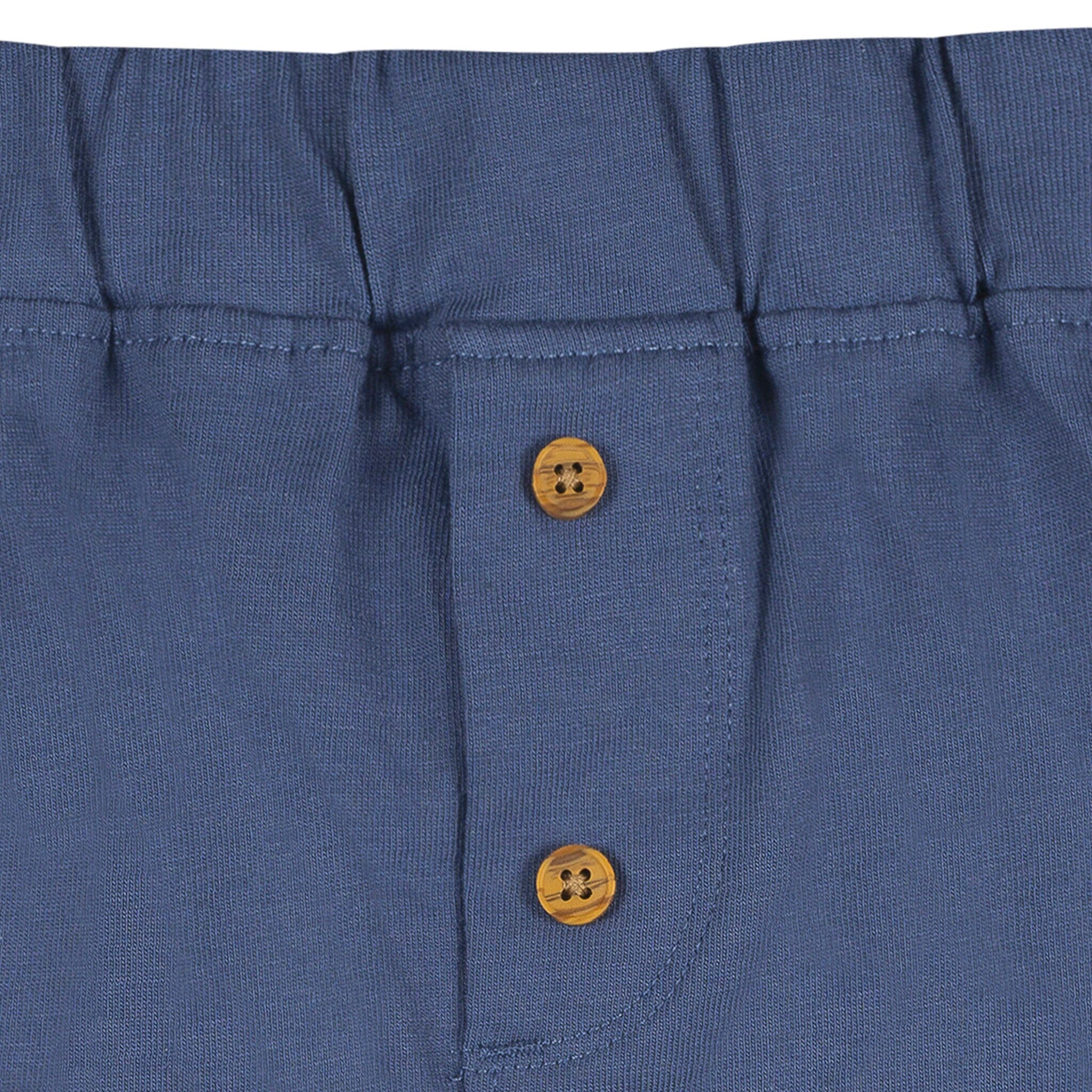 3-Pack Baby Boys Red, White & Blue Knit Shorts - Image 9