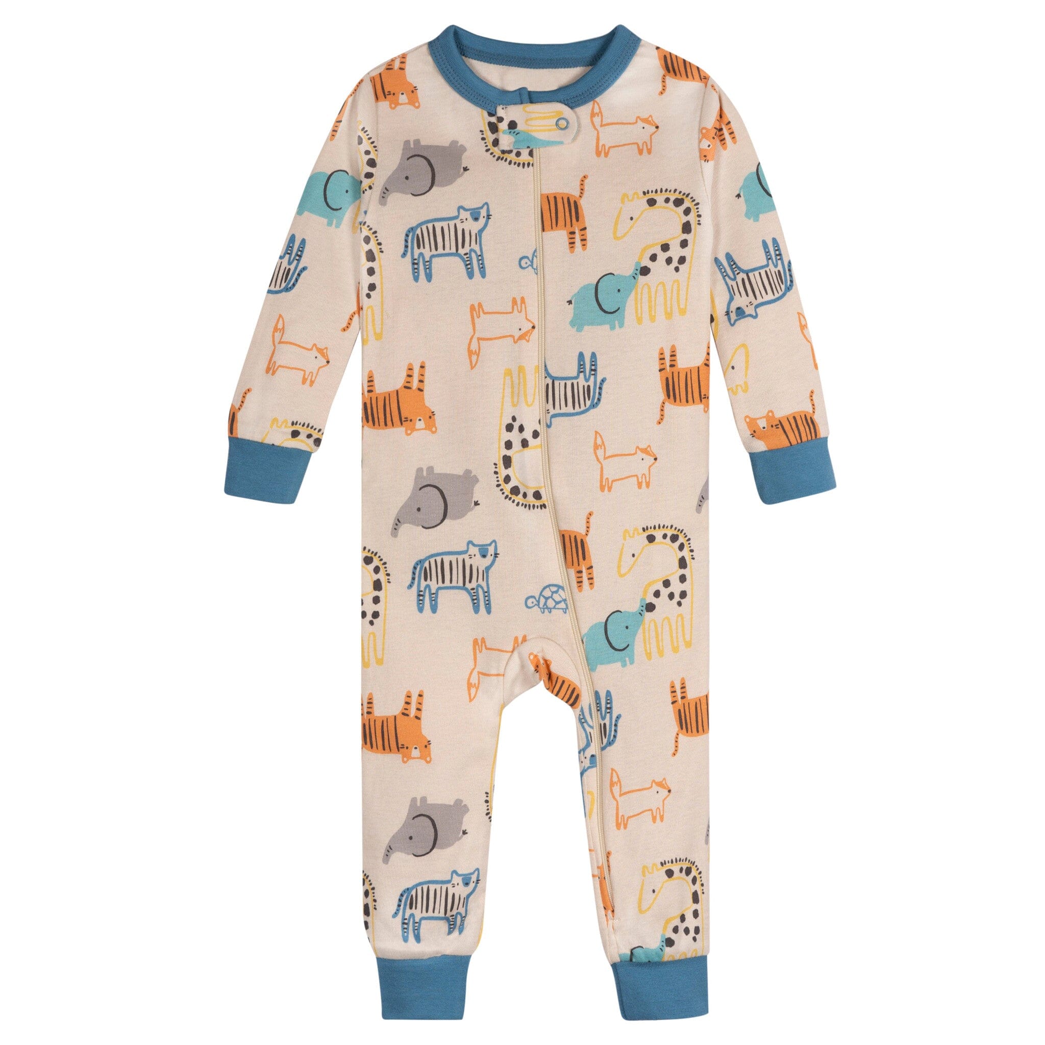 3-Pack Baby Boys Safari Footless Pajamas - Image 6