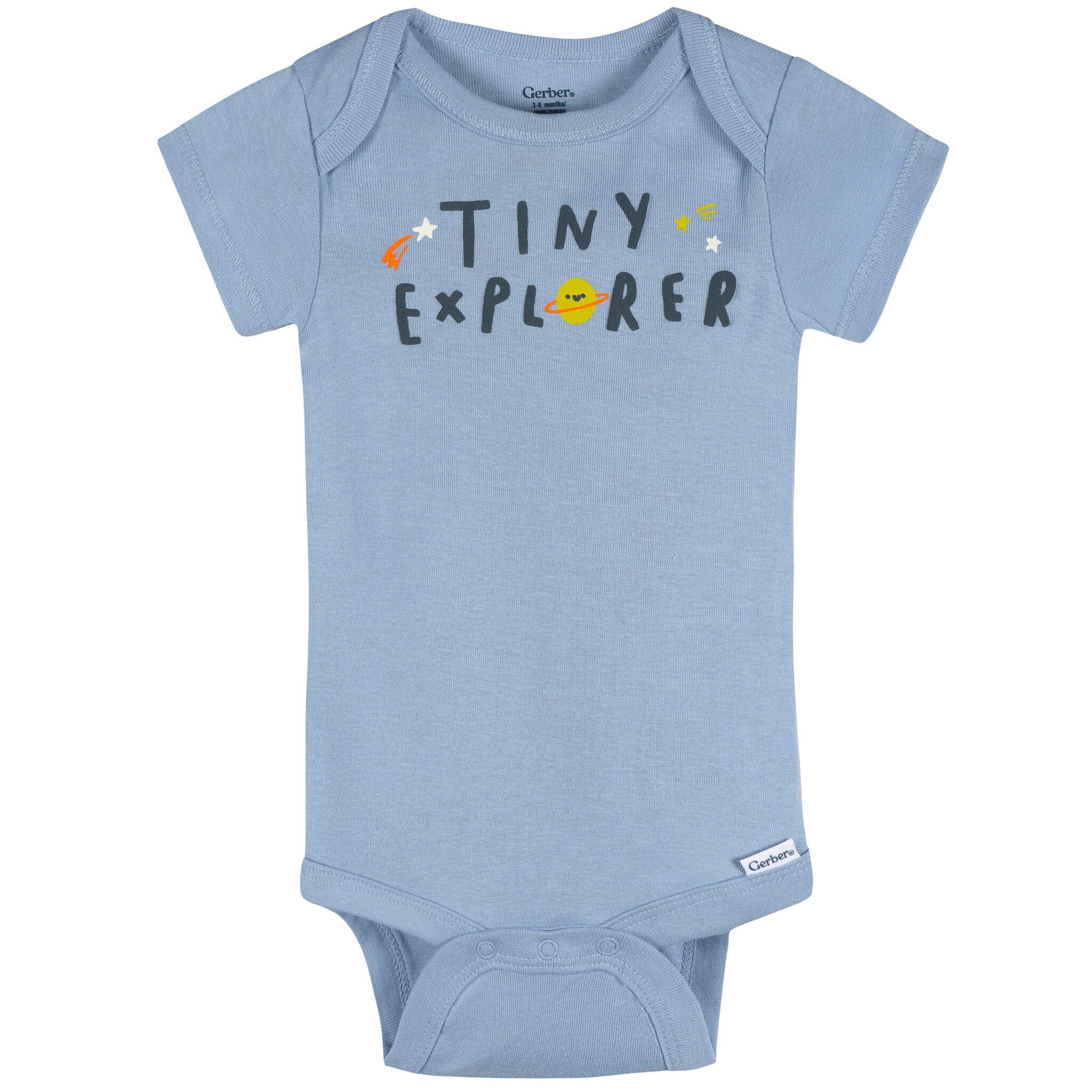3-Pack Baby Boys Tiny Explorer Short Sleeve Onesies® Bodysuits - Image 2