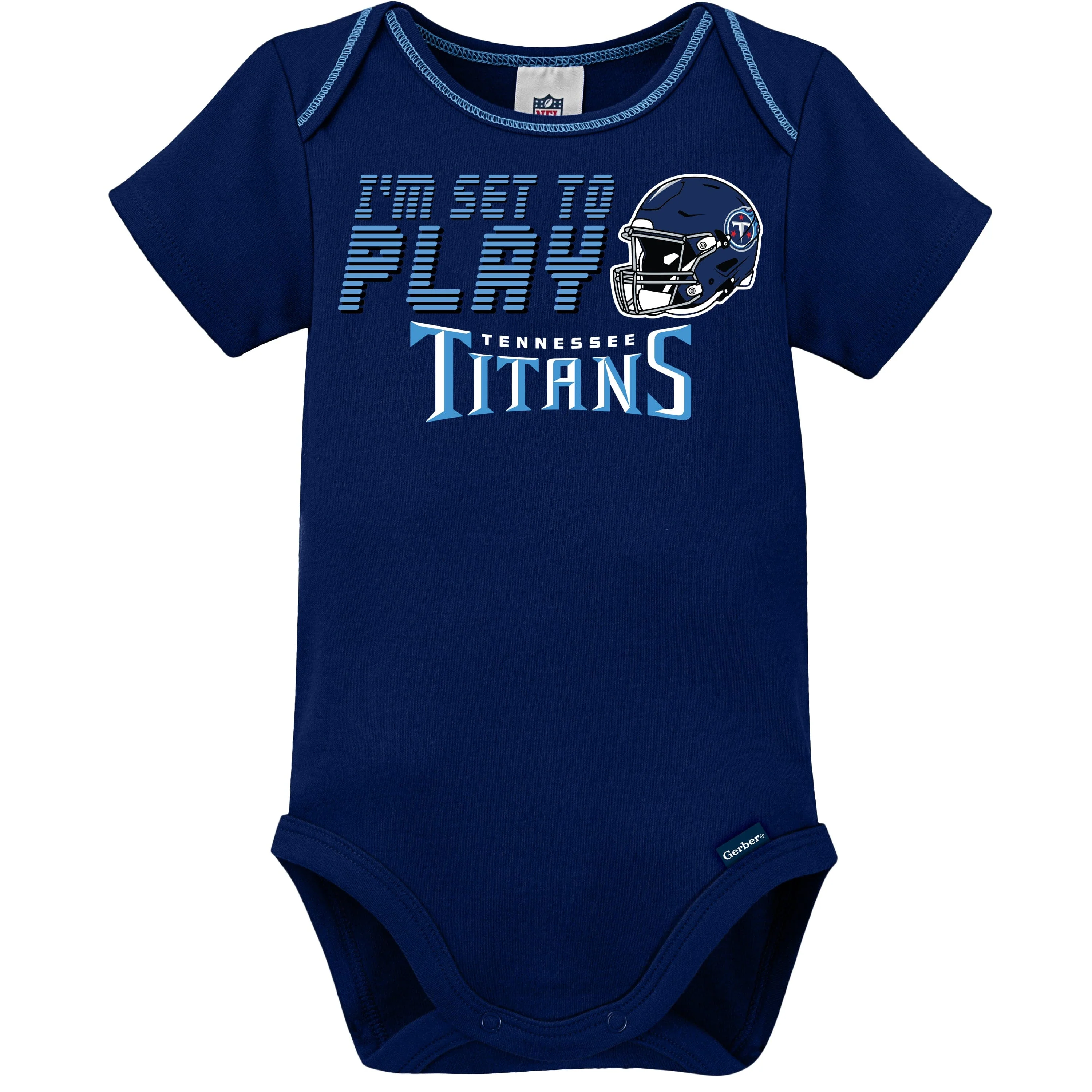3-Pack Baby Boys Tennessee Titans Short Sleeve Bodysuits - Image 4