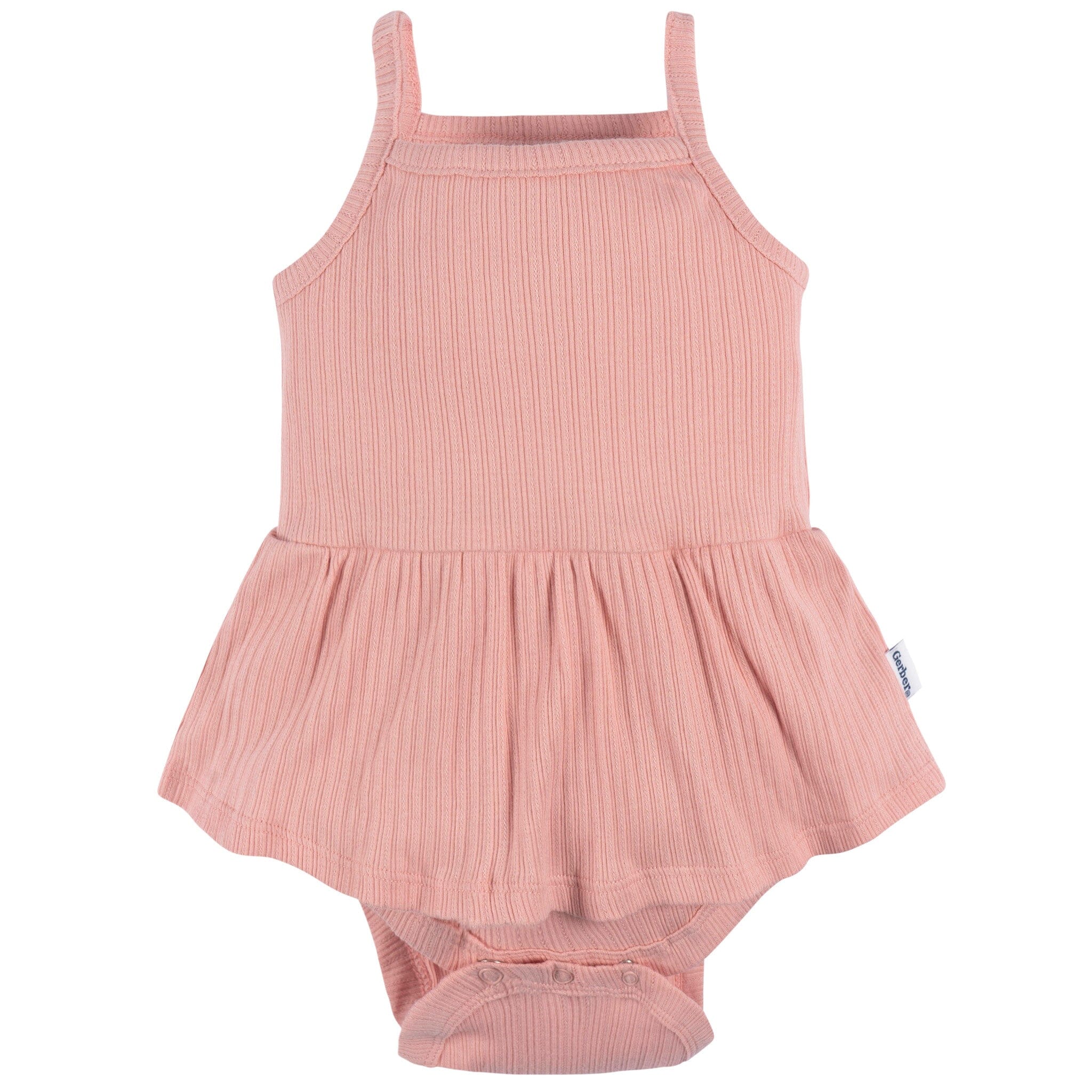 3-Pack Baby Girls Ivory, Mint, & Pink Sleeveless Skirted Onesies® Bodysuits - Image 4