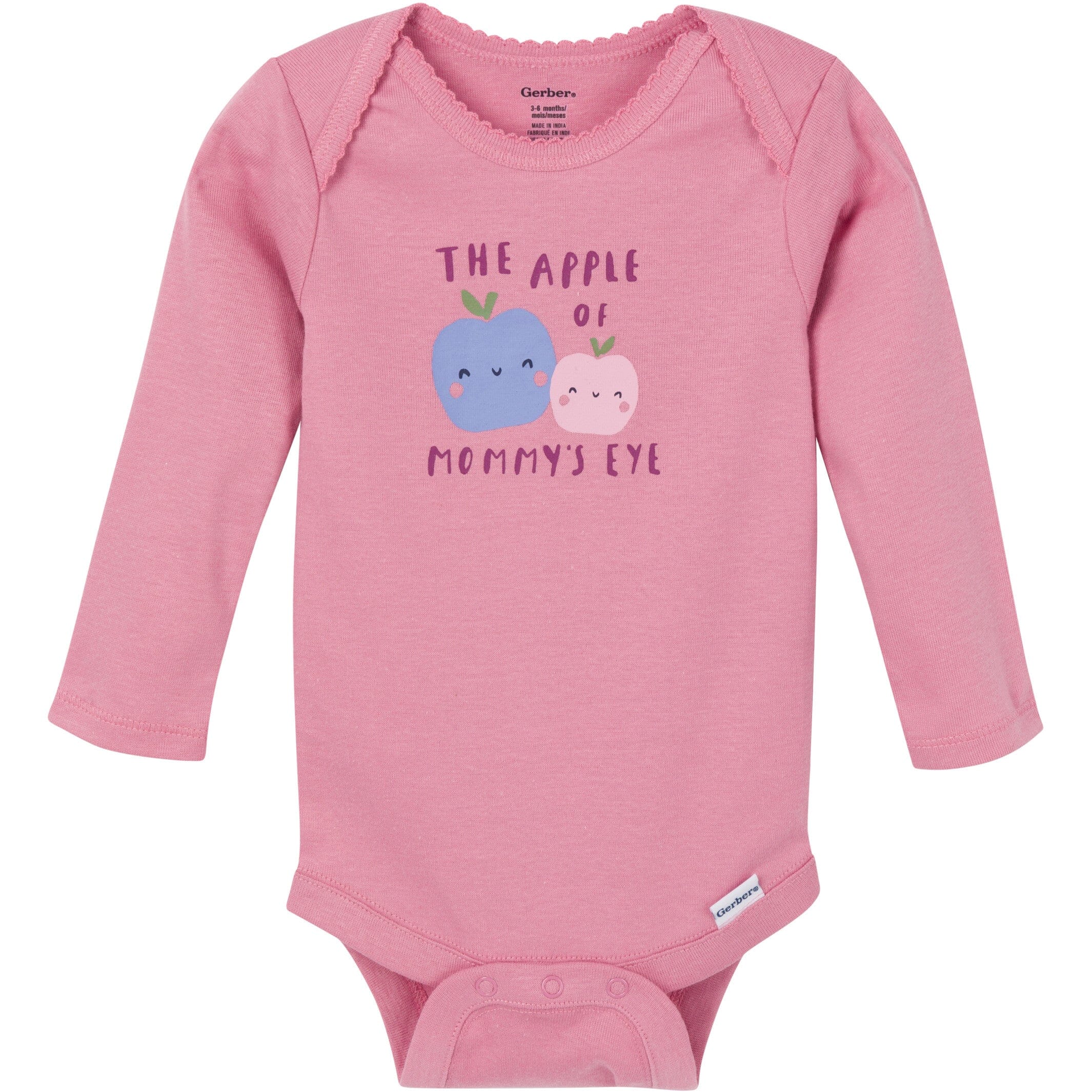 3-Pack Baby Girls Apple Of Mommy's Eye Onesies® Bodysuits - Image 4