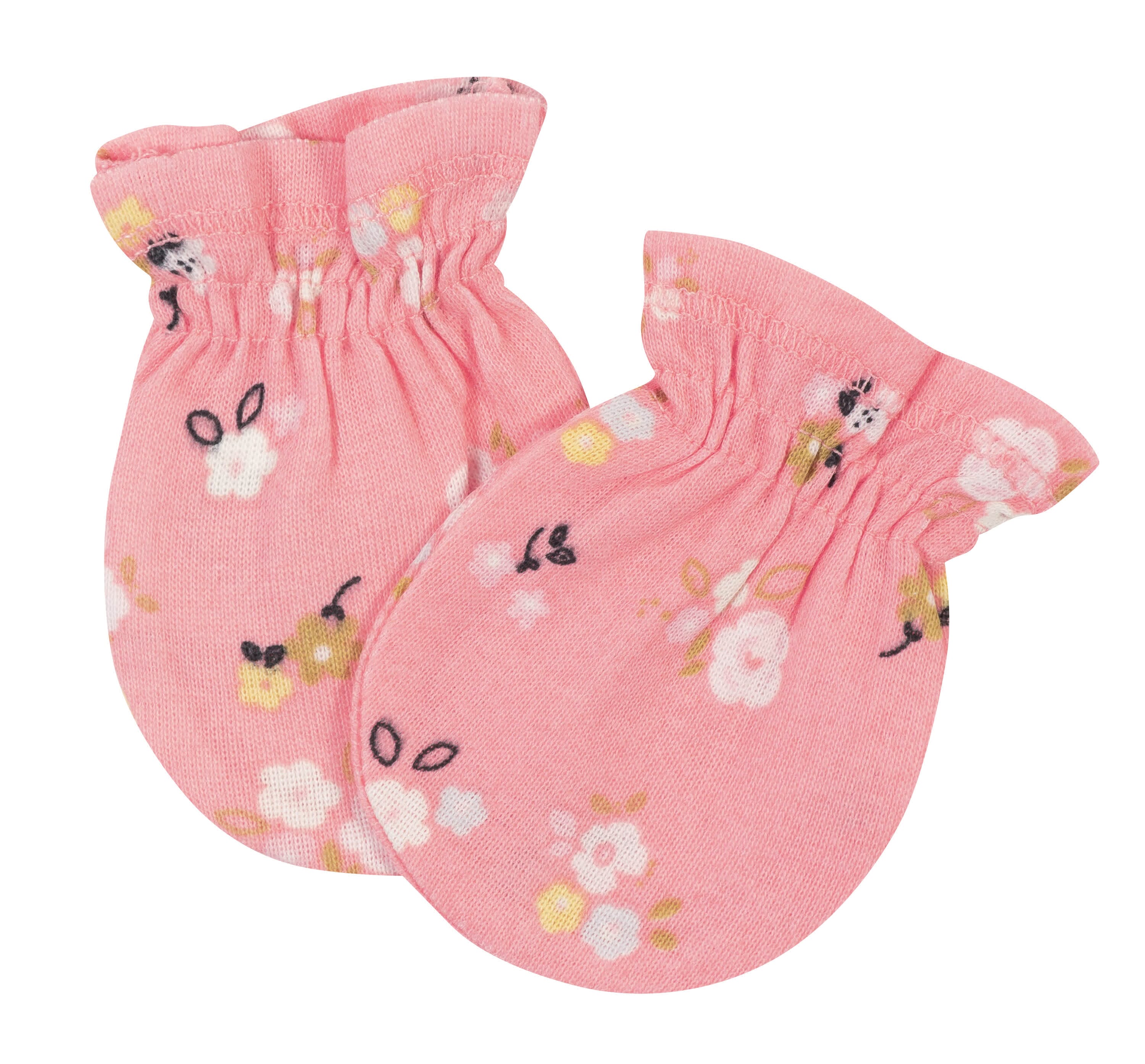 3-Pack Baby Girls Ballerina No Scratch Mittens - Image 2