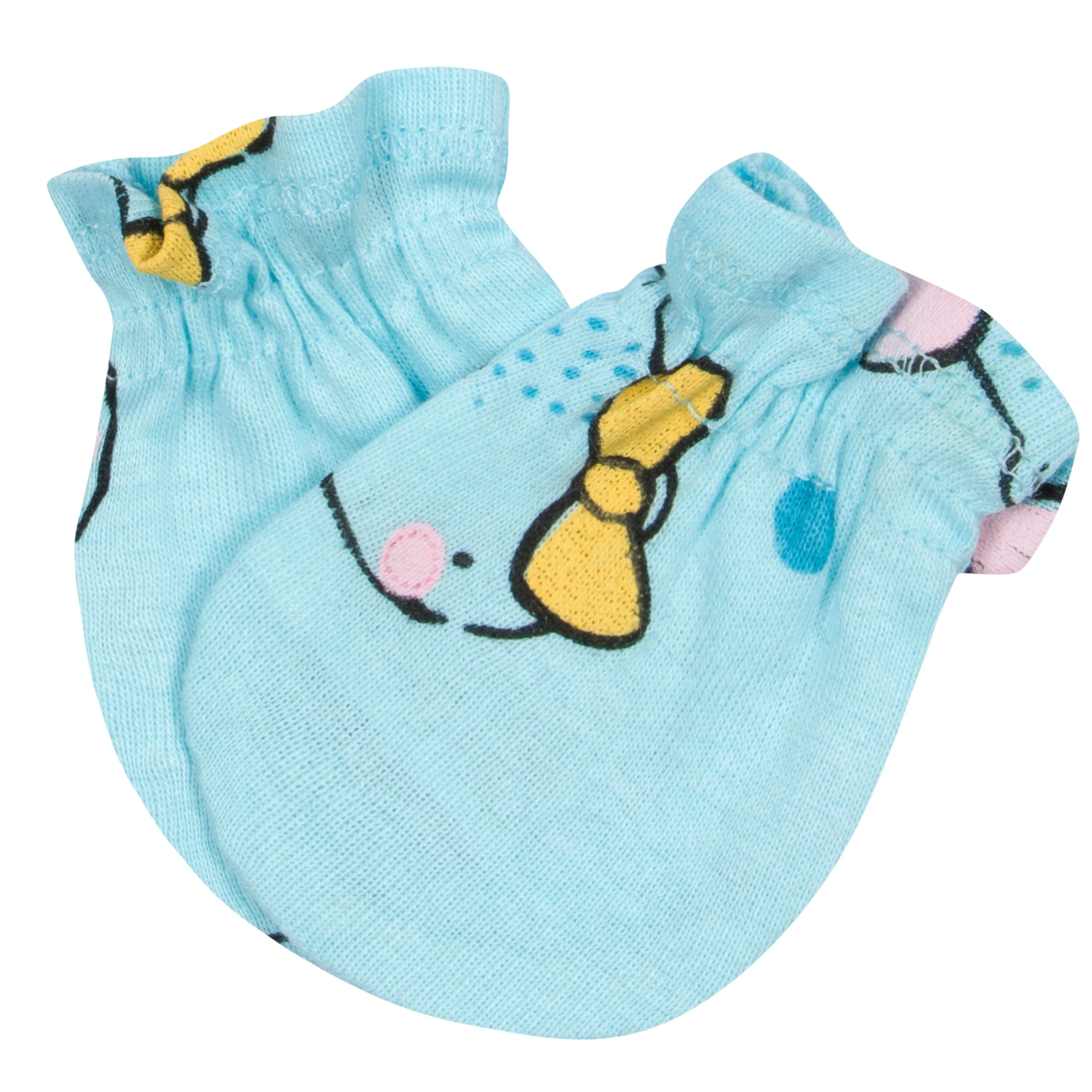 3-Pack Baby Girls Bear No Scratch Mittens - Image 2