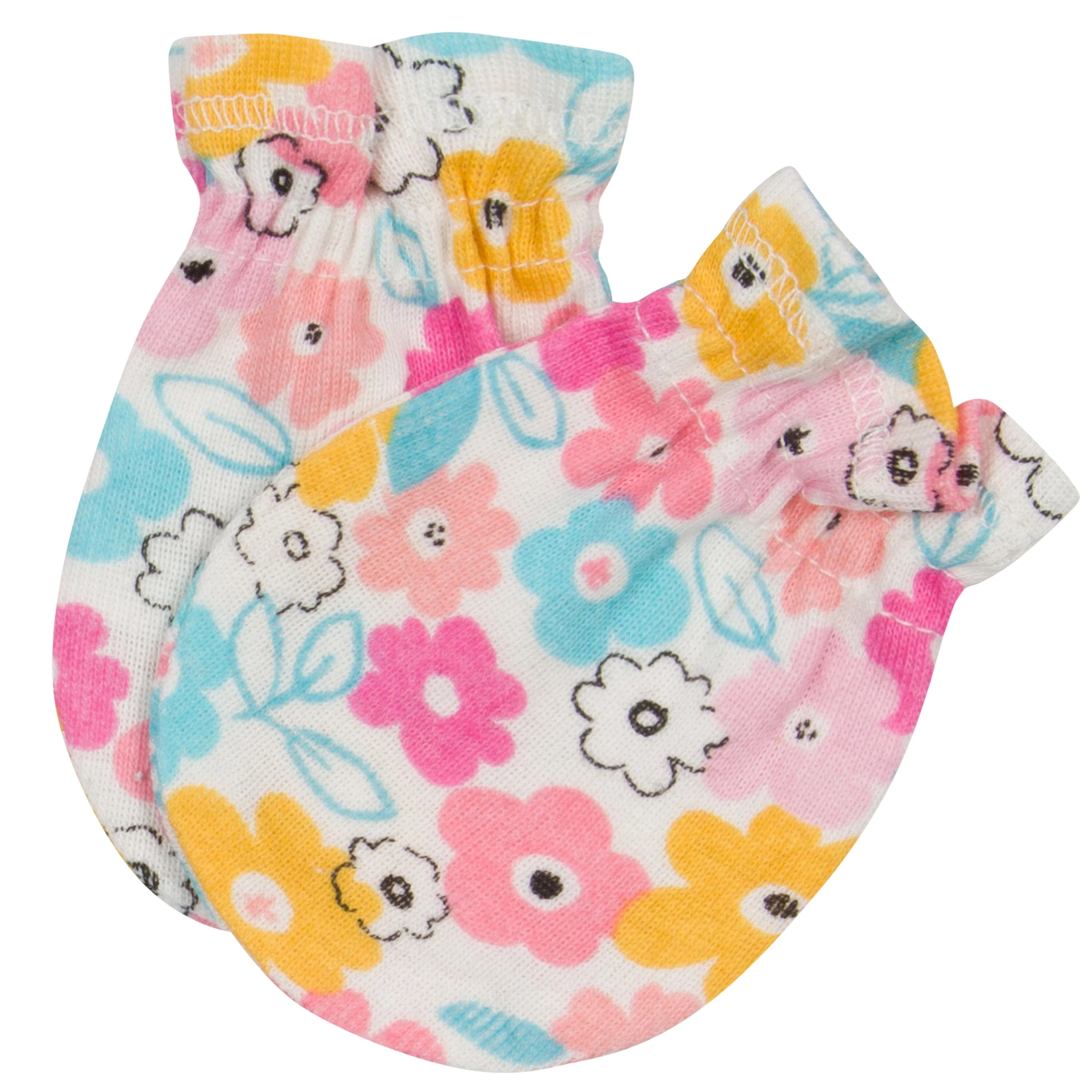 3-Pack Baby Girls Bear No Scratch Mittens - Image 4