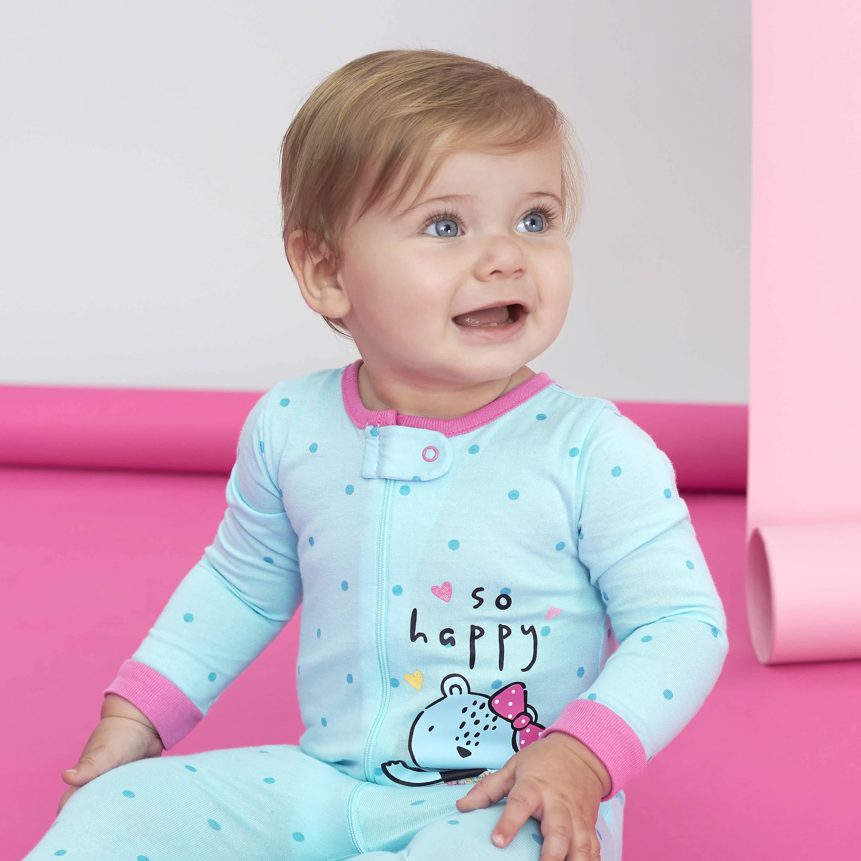 3-Pack Baby Girls Bear Sleep 'N Plays - Image 2
