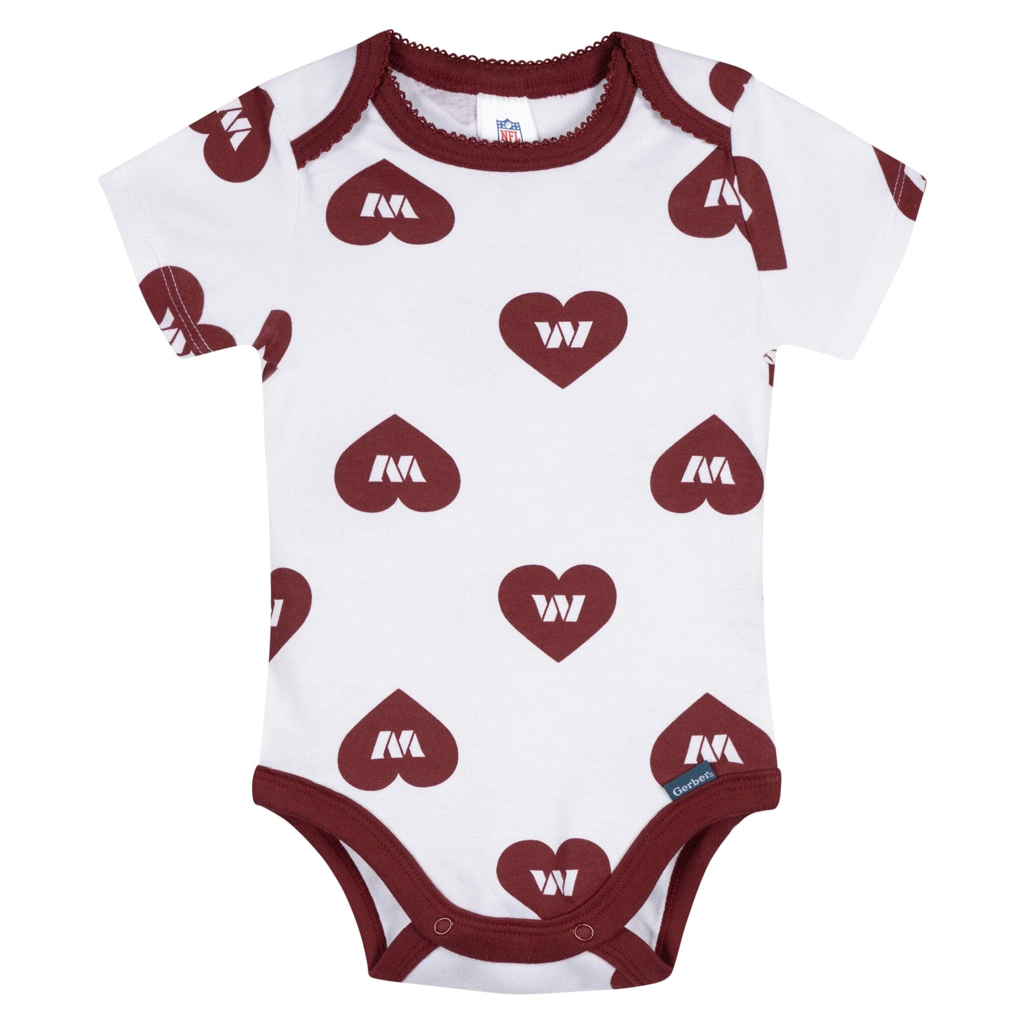 3-Pack Baby Girls Commanders Short Sleeve Bodysuits - Image 4