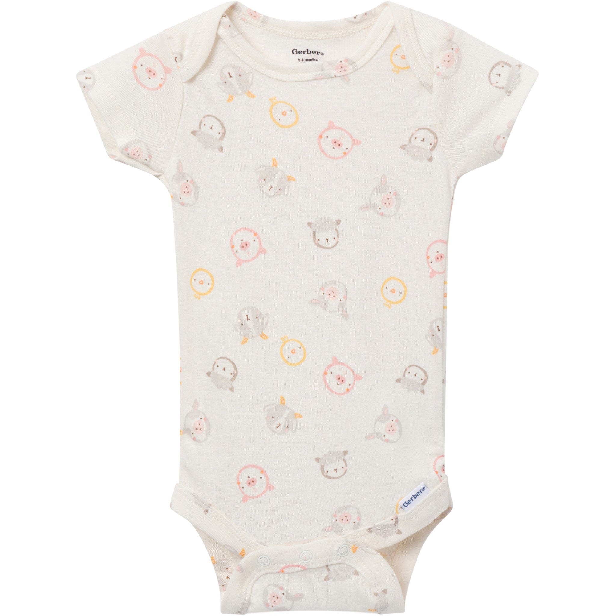 3-Pack Baby Girls Farm Family Short Sleeve Onesies® Bodysuits - Image 5