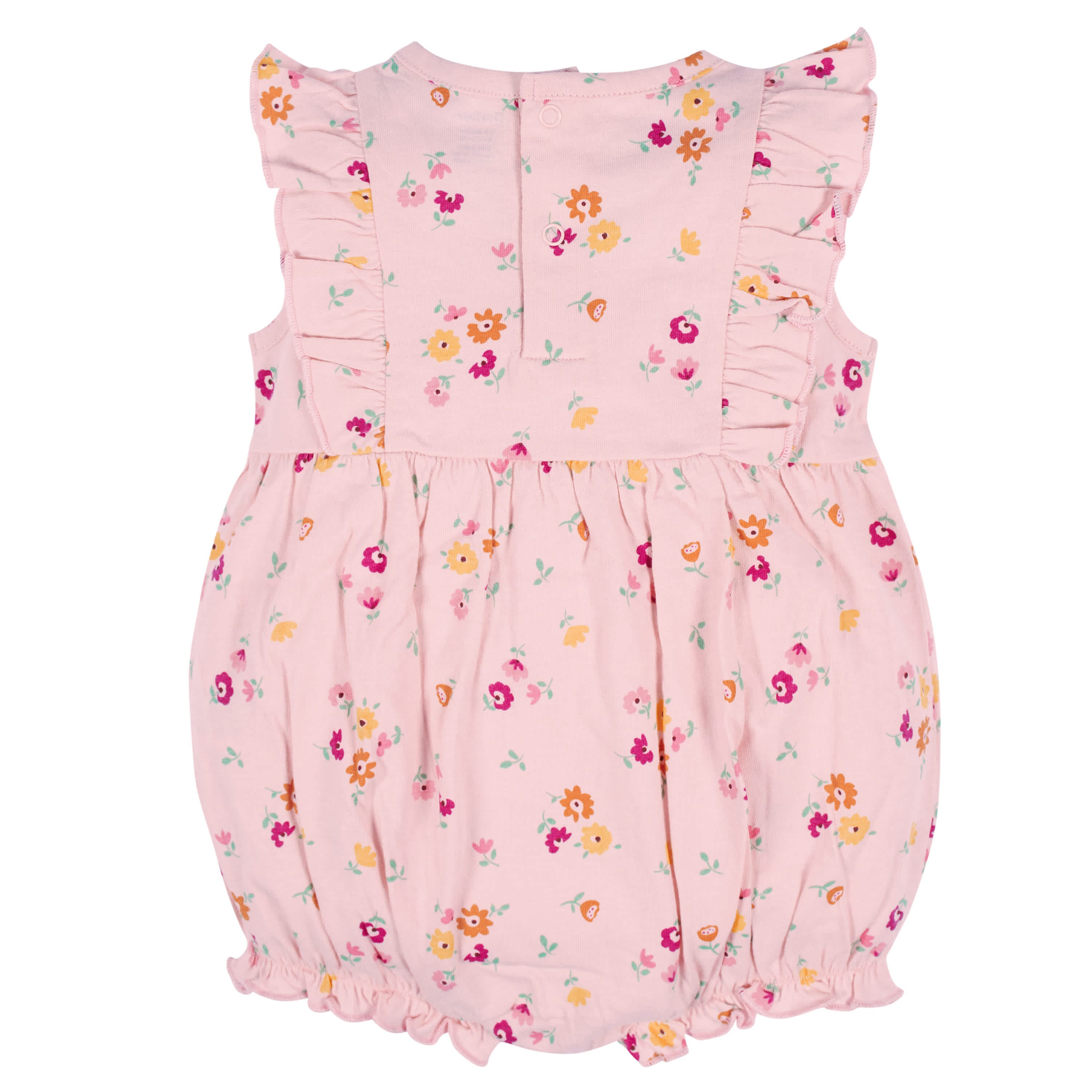3-Pack Baby Girls Floral Fox Rompers - Image 9