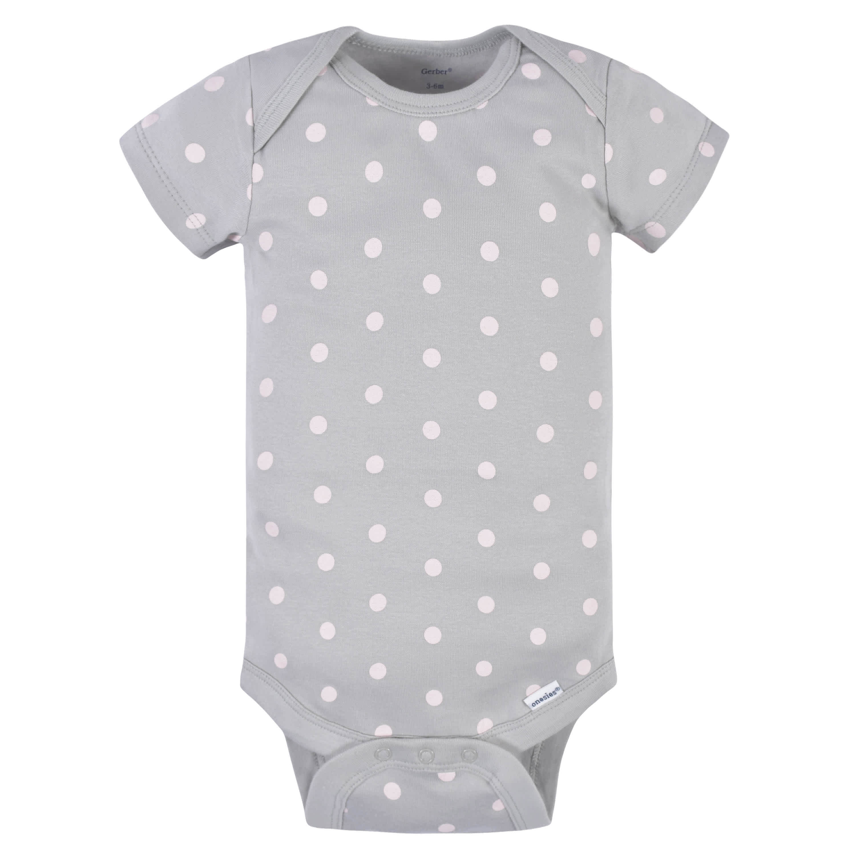 3-Pack Baby Girls Comfy Stretch Floral Leopard Short Sleeve Onesies® Bodysuits - Image 7