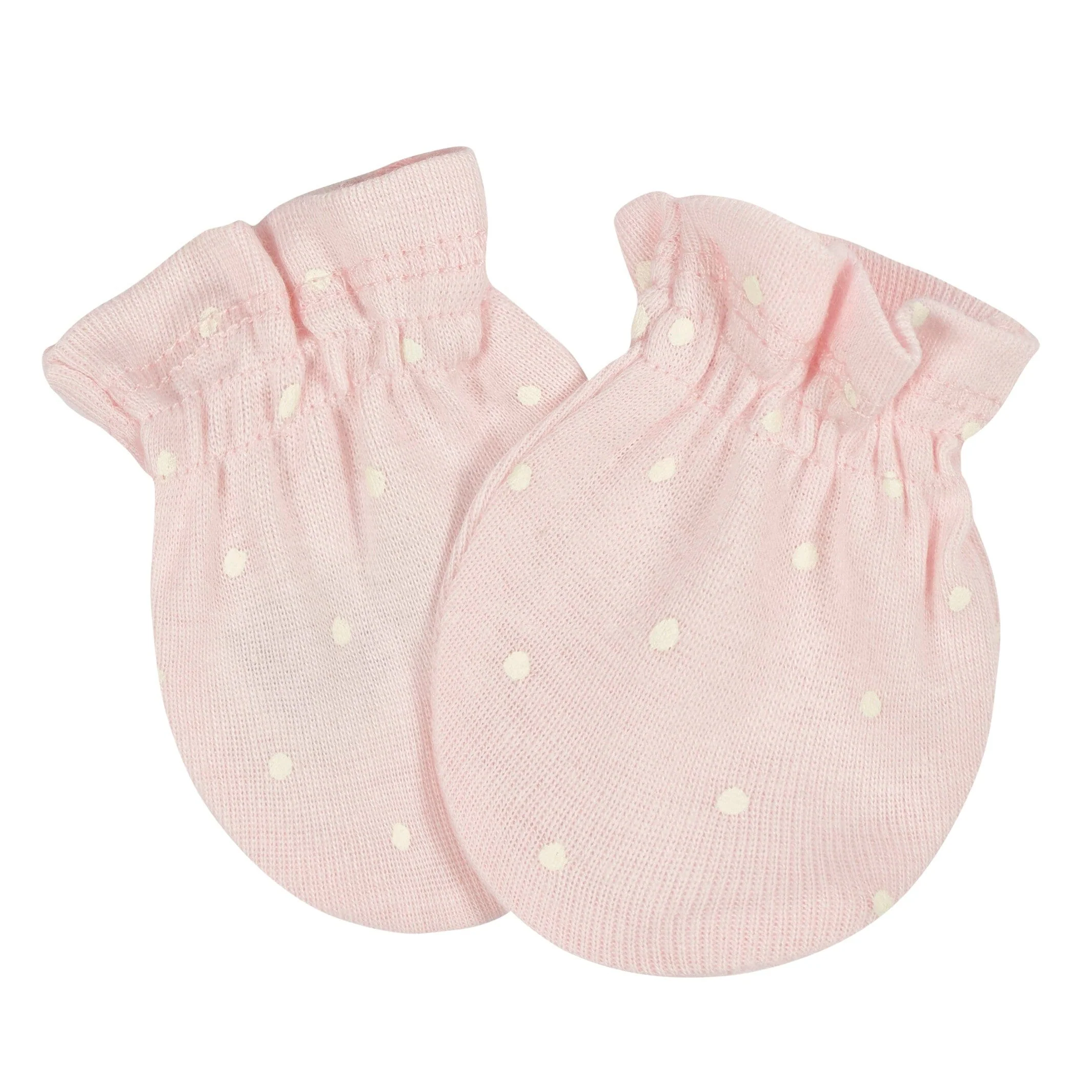 3-Pack Baby Girls Floral No Scratch Mittens - Image 4