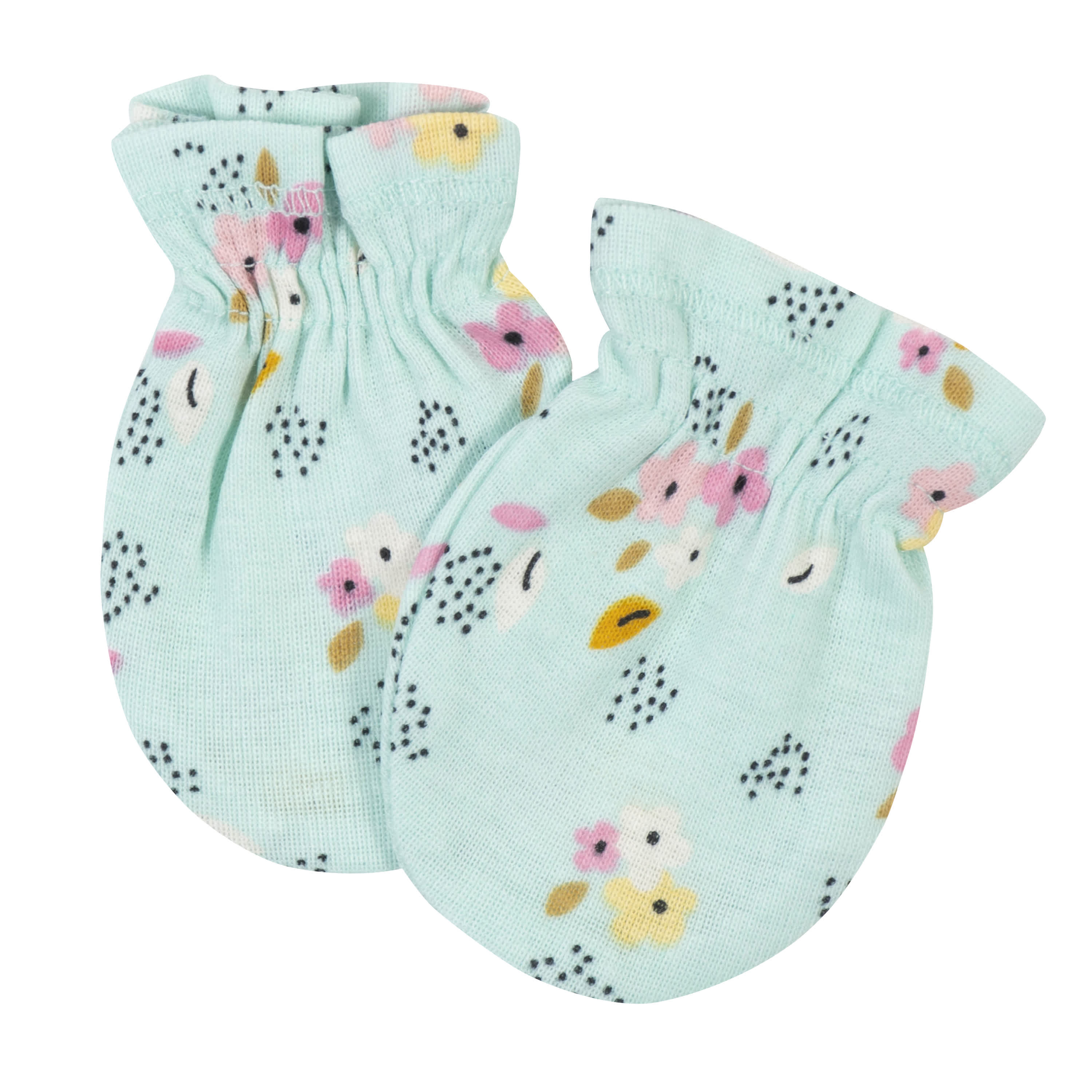 3-Pack Baby Girls Fox No Scratch Mittens - Image 3