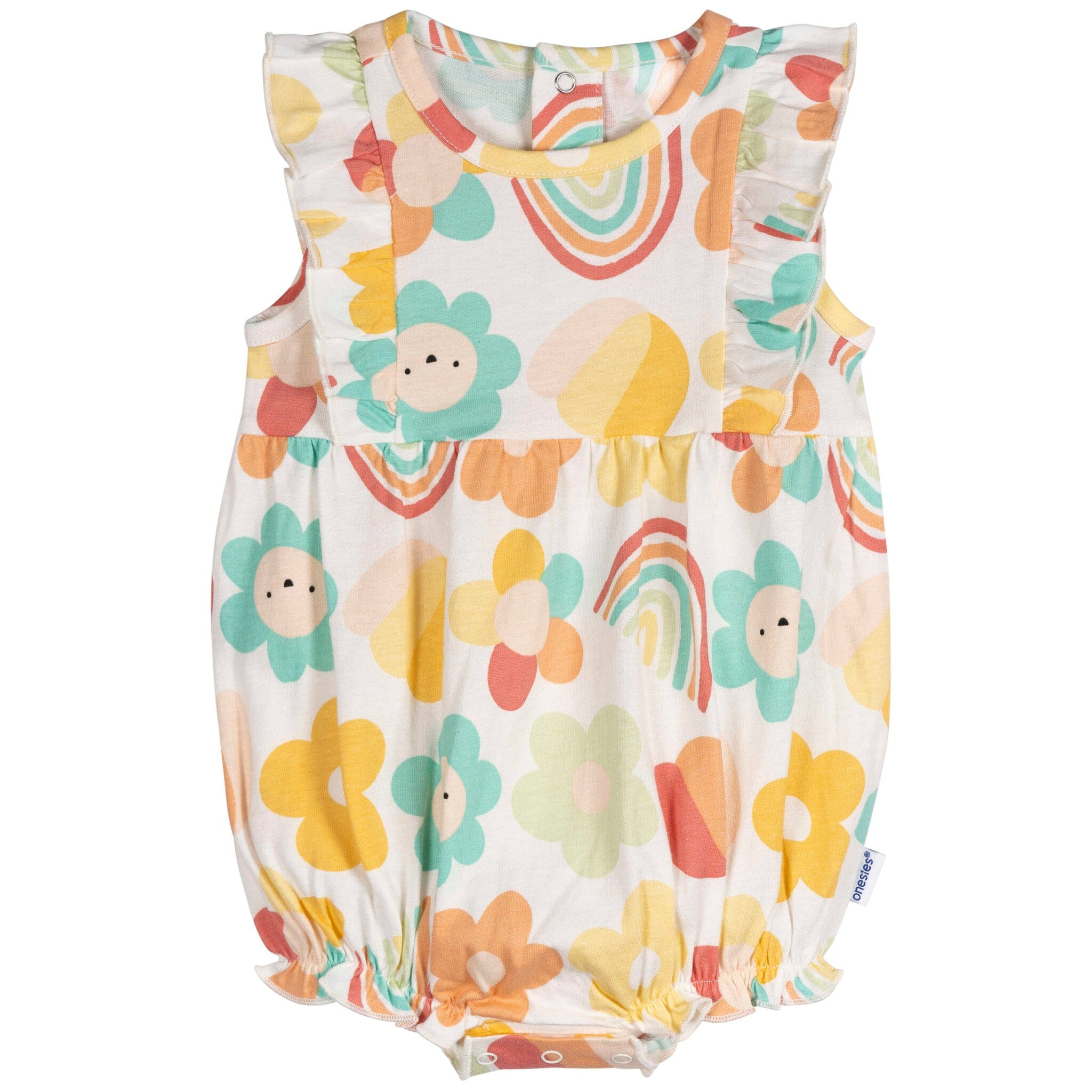 3-Pack Baby Girls Garden Rompers - Image 6