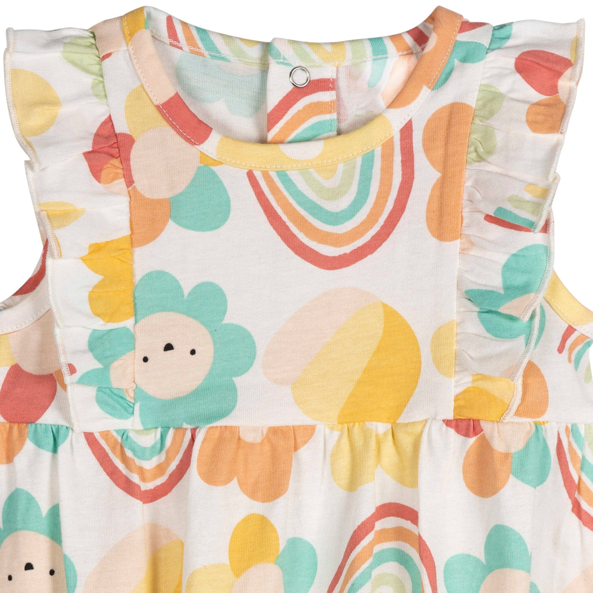 3-Pack Baby Girls Garden Rompers - Image 7