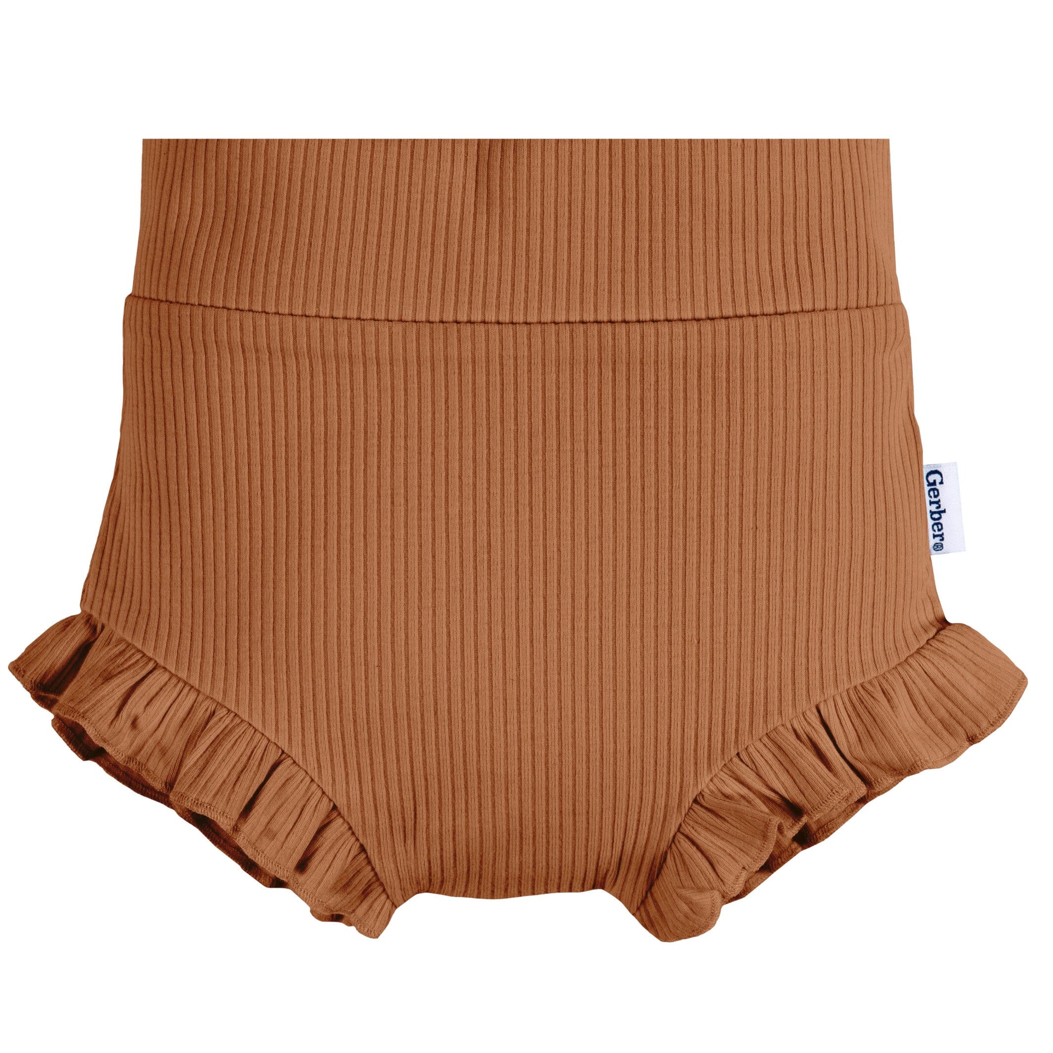 3-Pack Baby Girls Brown, Pink, & Garden Floral Bloomer Shorts - Image 3