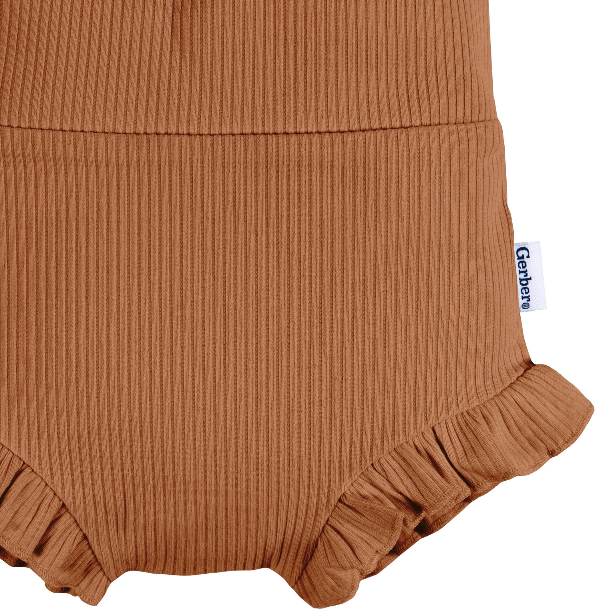 3-Pack Baby Girls Brown, Pink, & Garden Floral Bloomer Shorts - Image 4