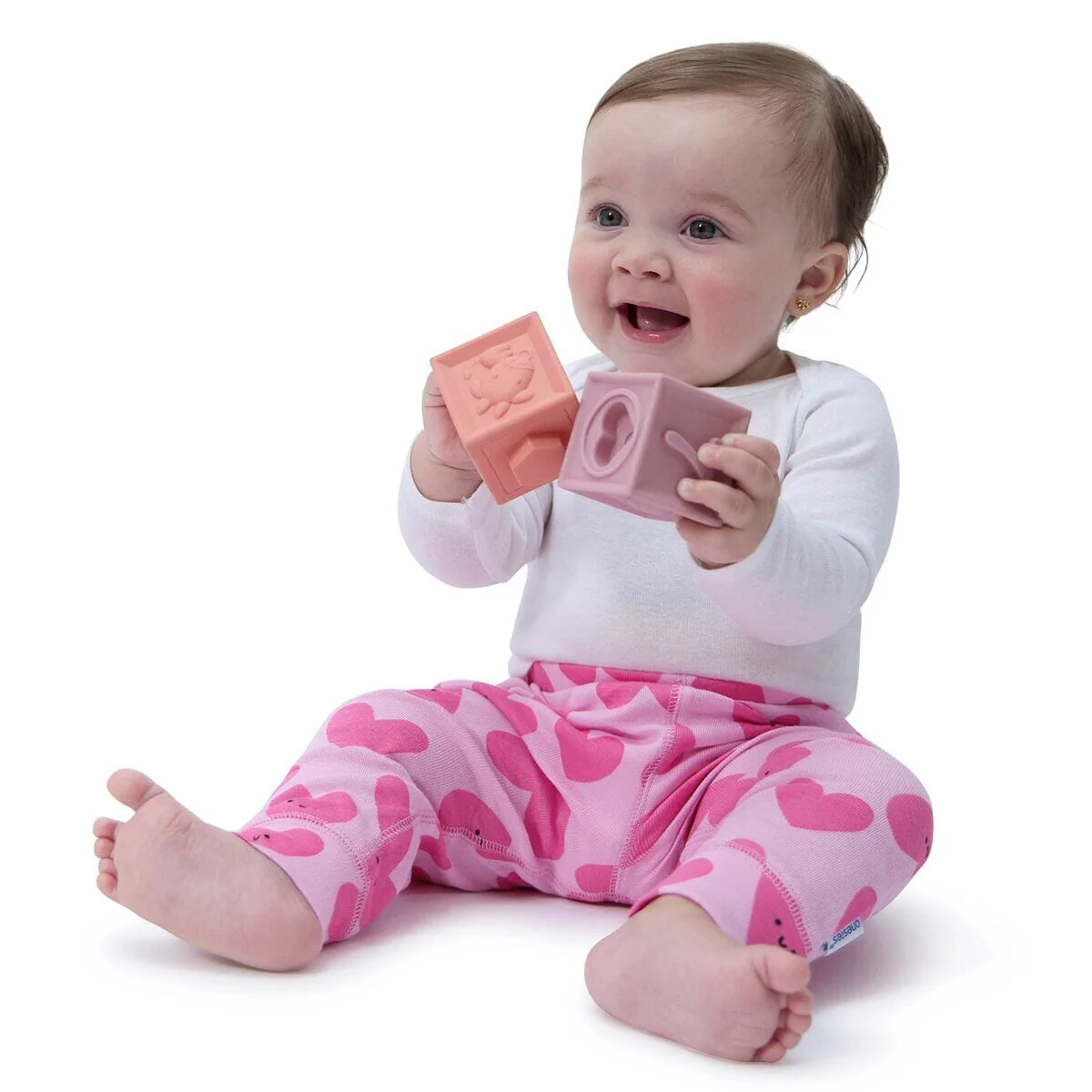 3-Pack Baby Girls Hearts Active Pants - Image 2