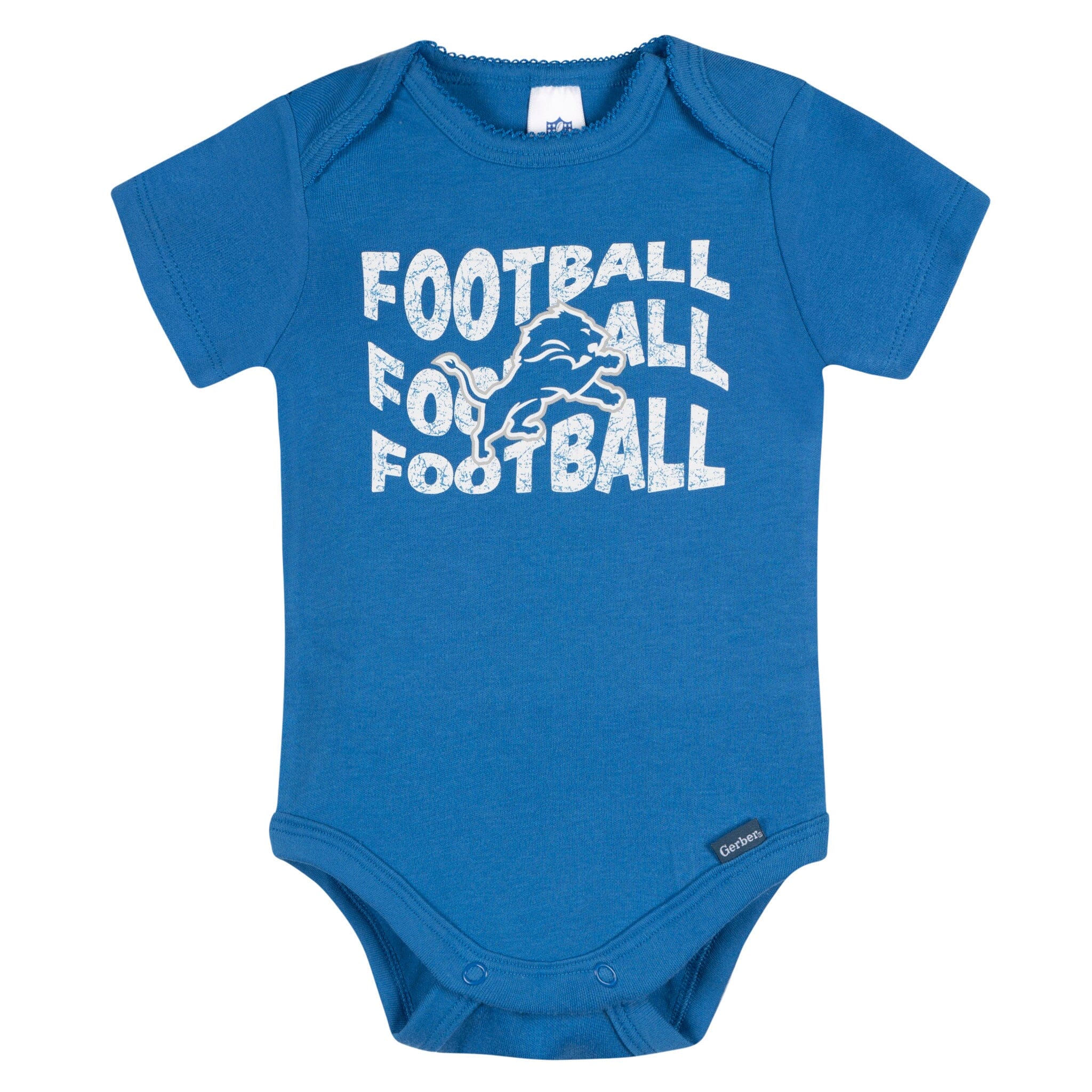 3-Pack Baby Girls Detroit Lions Short Sleeve Bodysuits - Image 2
