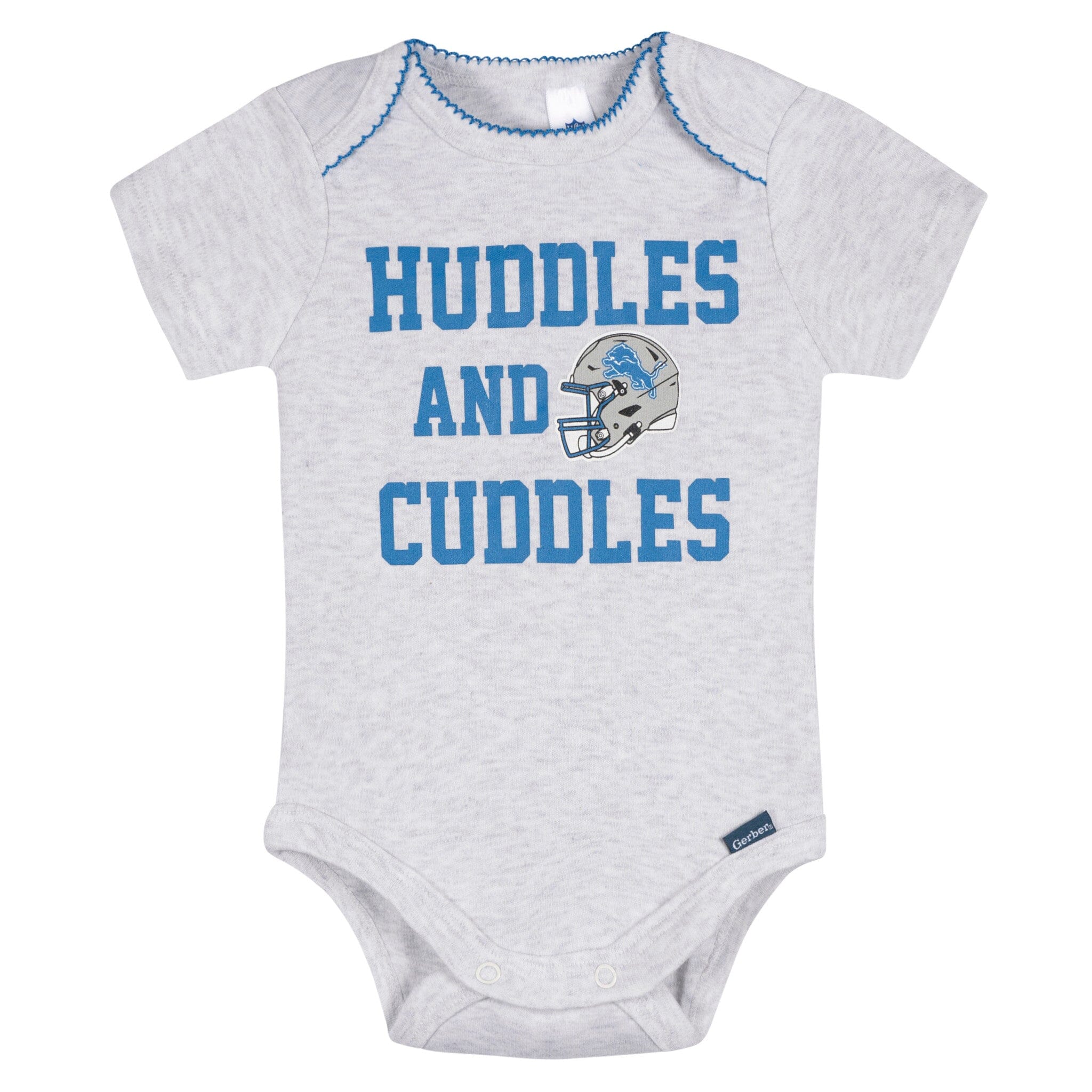 3-Pack Baby Girls Detroit Lions Short Sleeve Bodysuits - Image 3