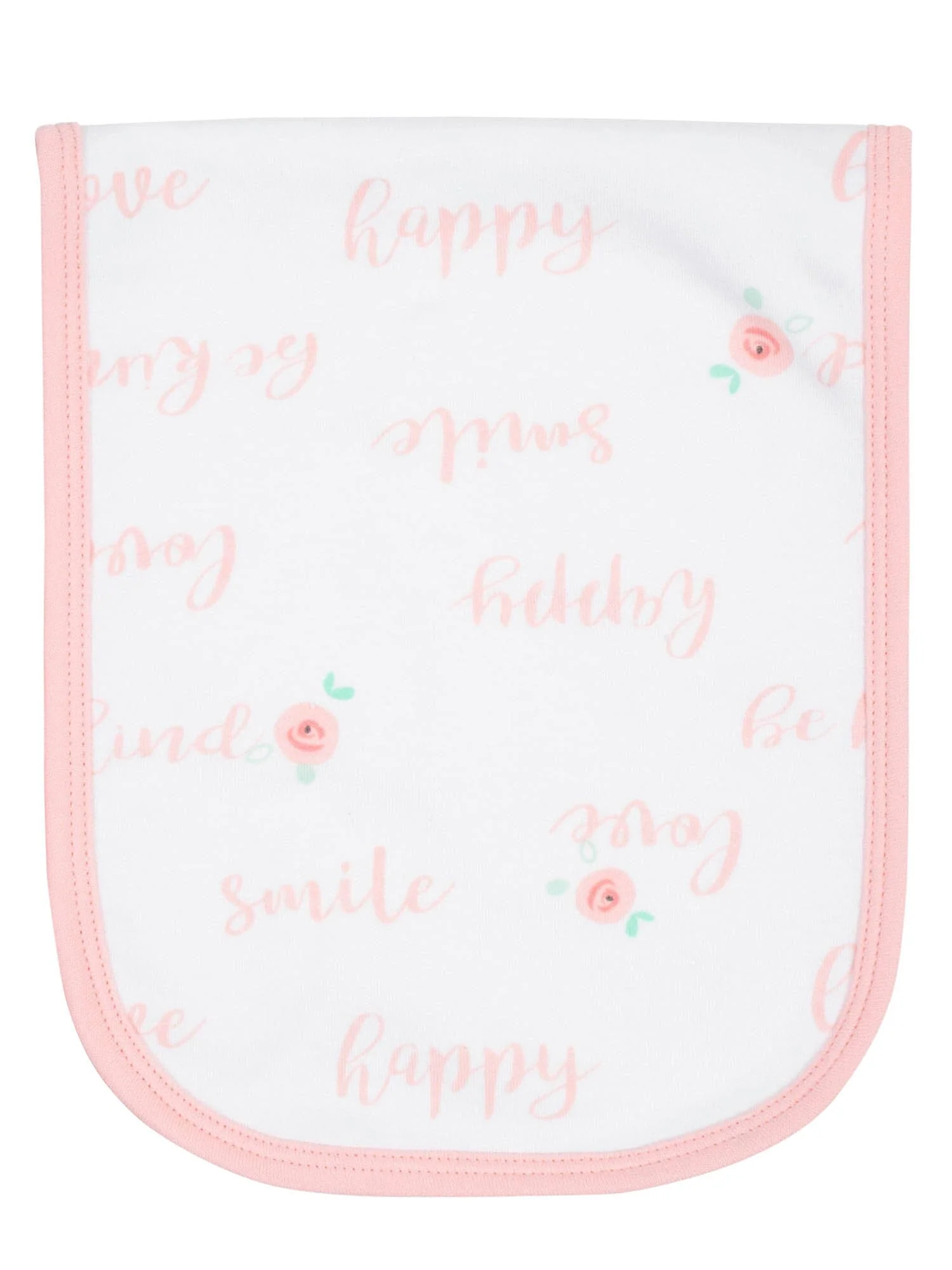 3-Pack Baby Girls Love You Organic Burp Cloths - Image 4