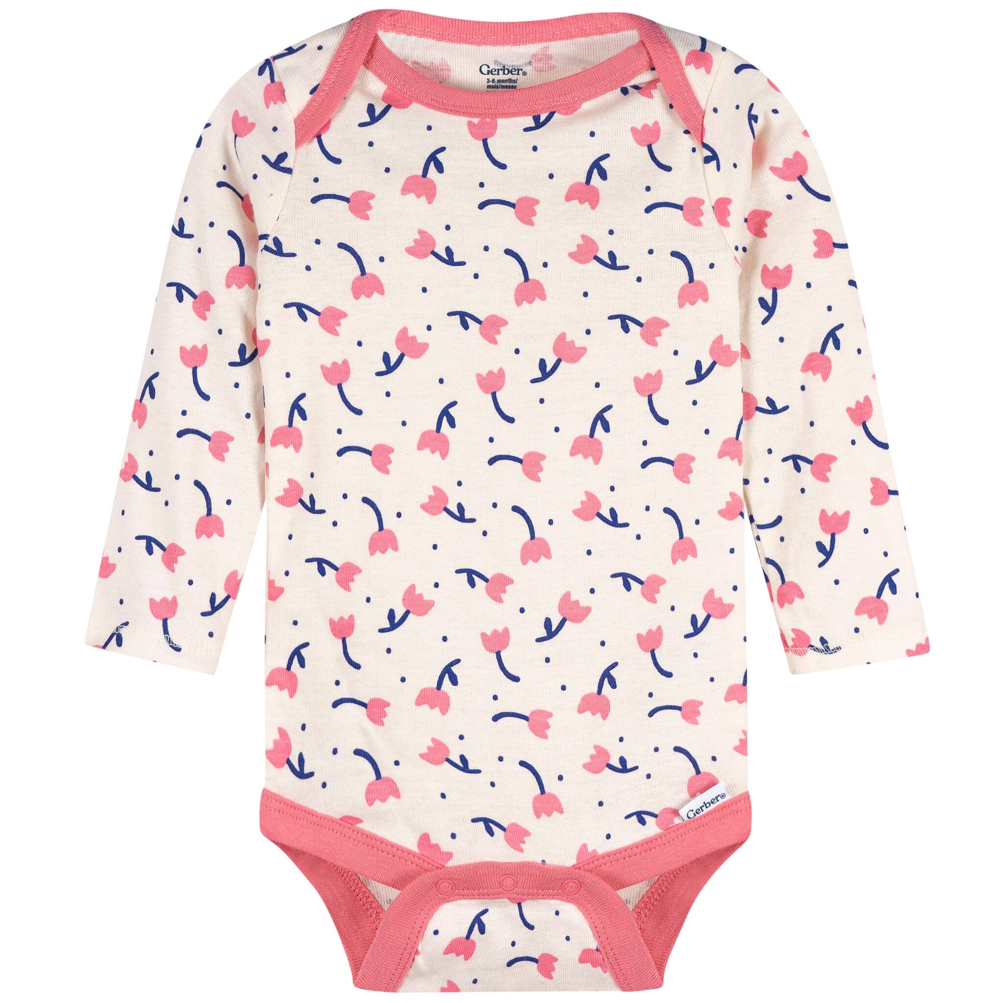 3-Pack Baby Girls Loved Long Sleeve Onesies® Bodysuits - Image 4