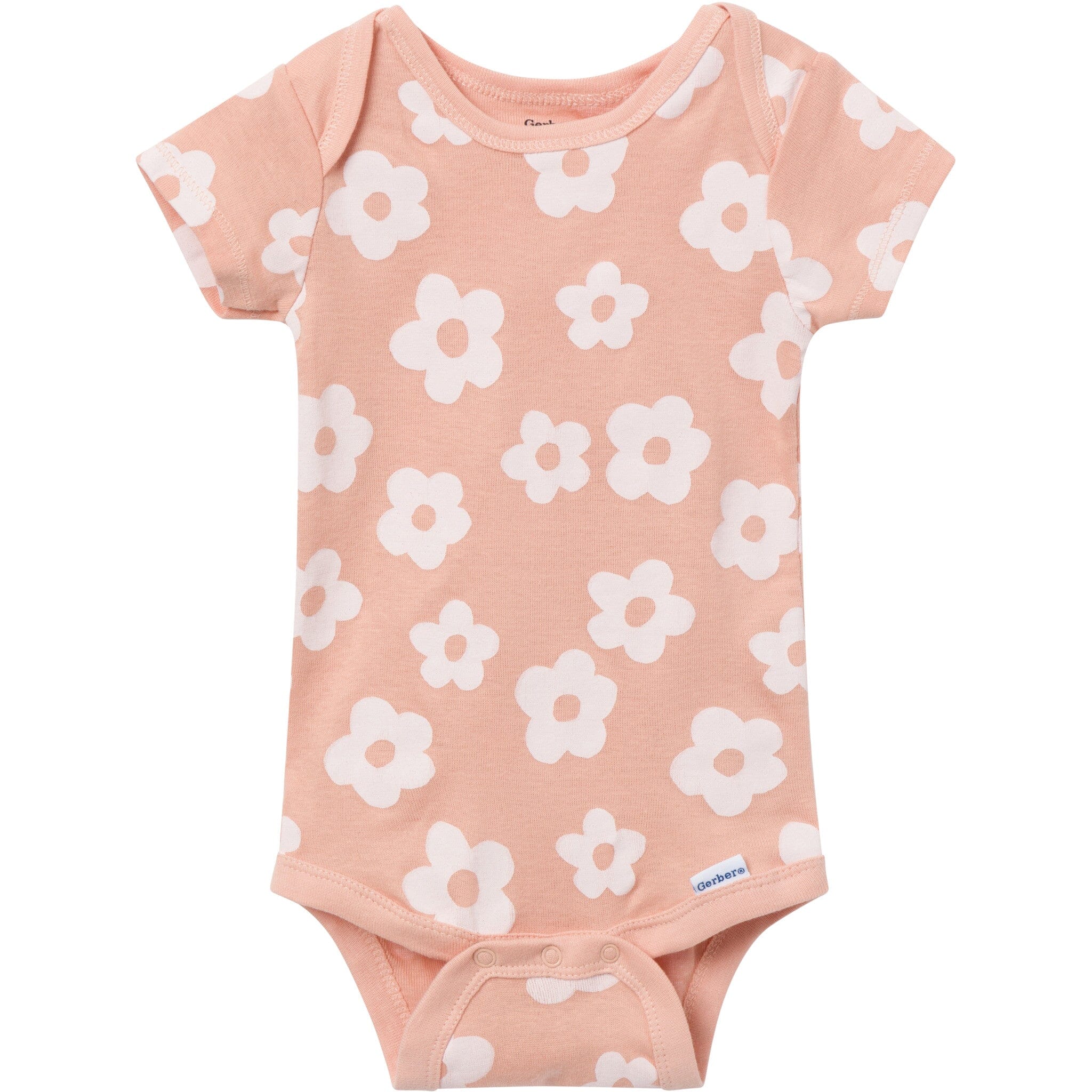 3-Pack Baby Girls Rainbow Short Sleeve Onesies® Bodysuits - Image 5