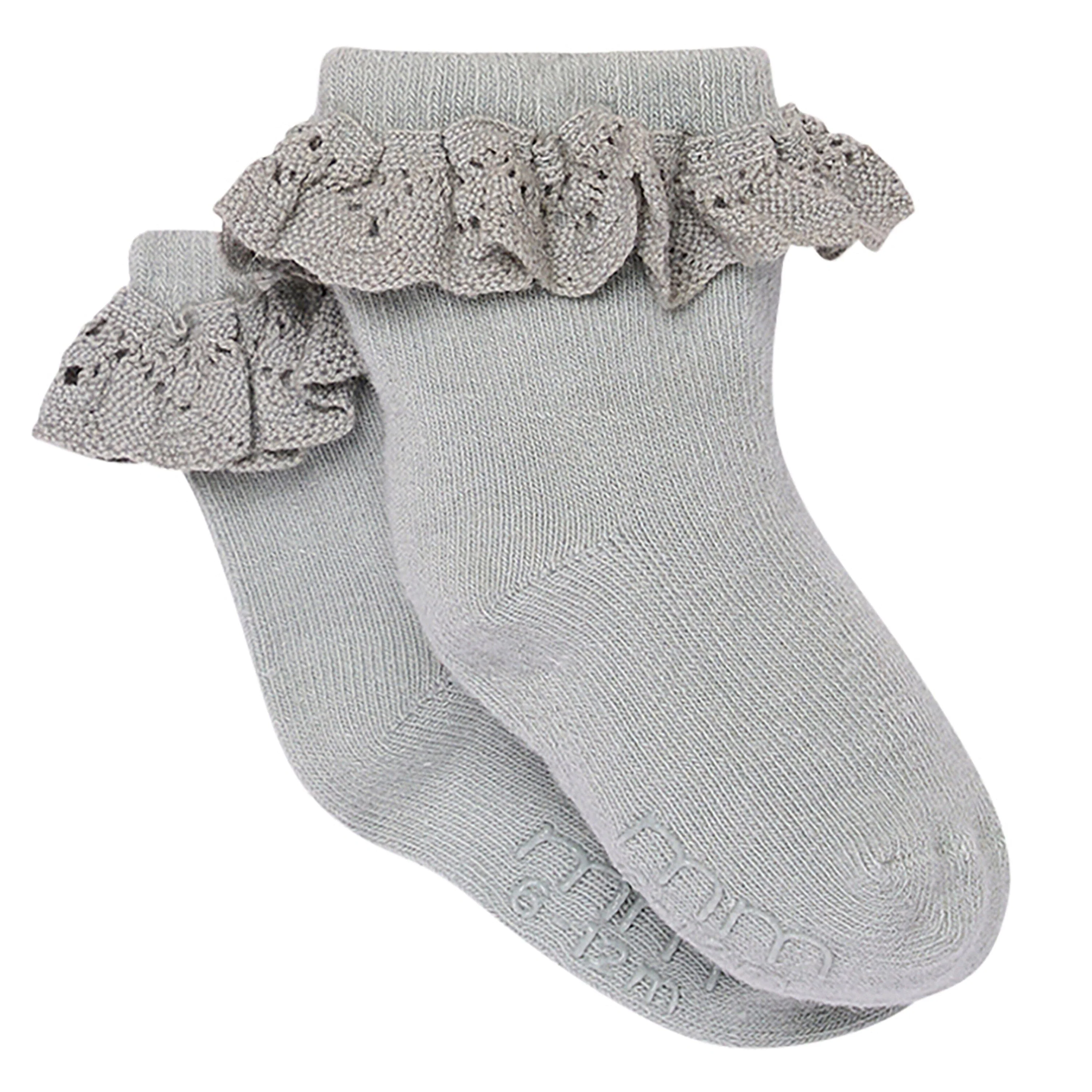 3-Pack Baby Girls Neutral Lace Socks - Image 6