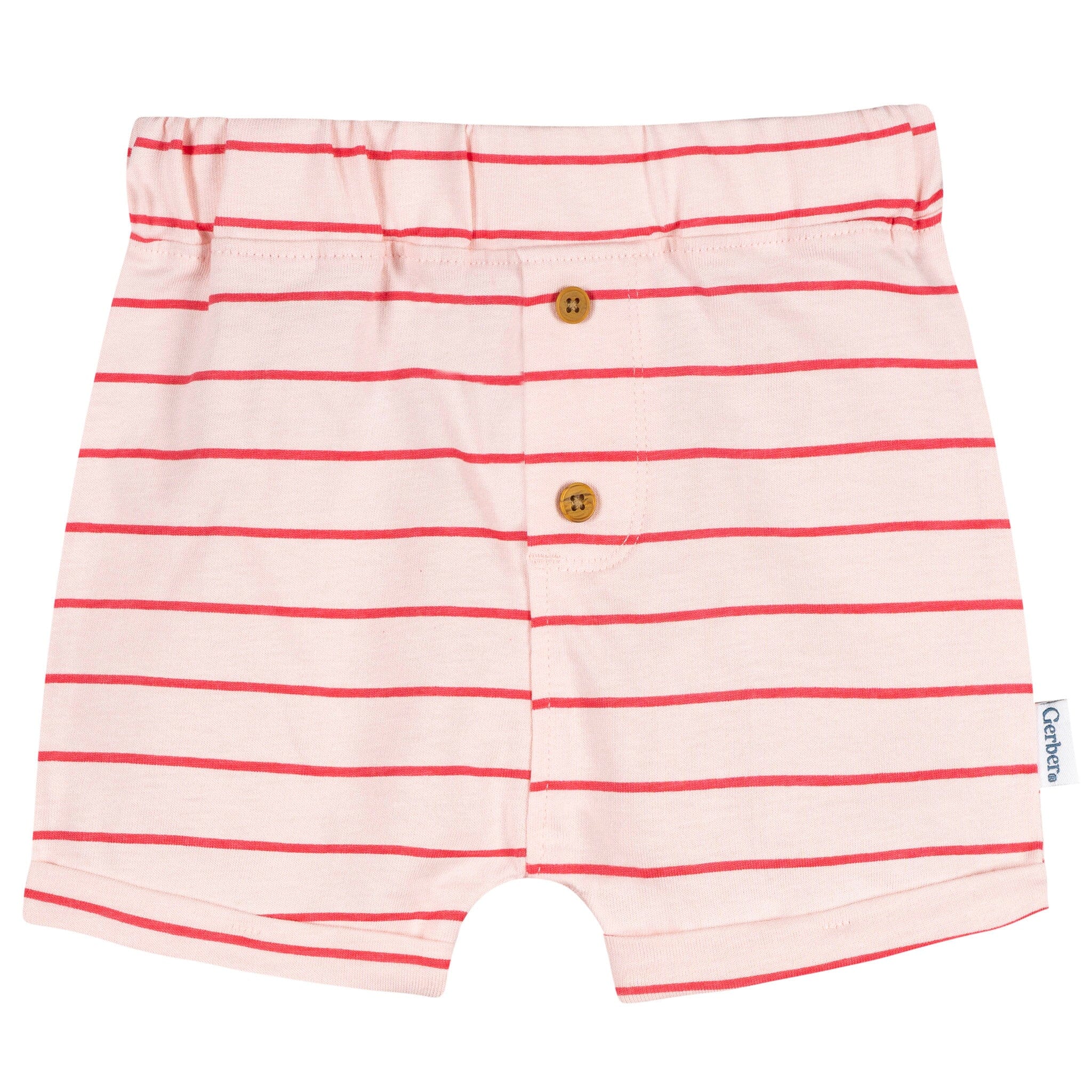 3-Pack Baby Girls Pink Knit Shorts - Image 2